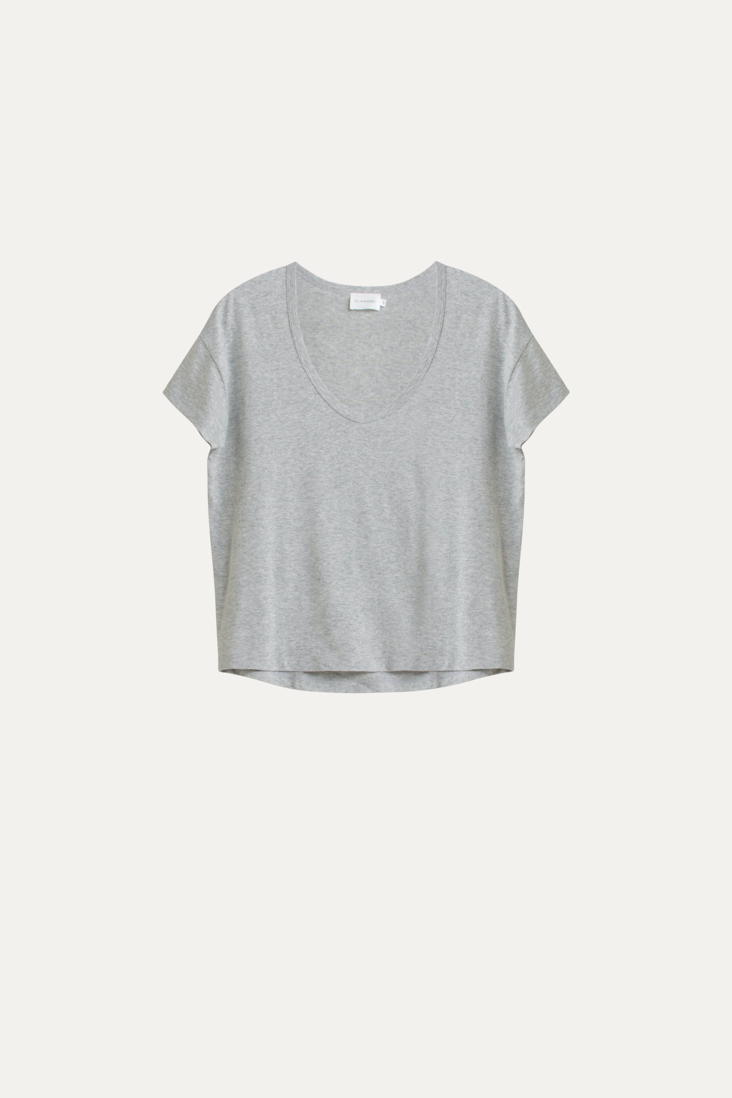 Sawyer V Neck Cotton-Linen T-Shirt