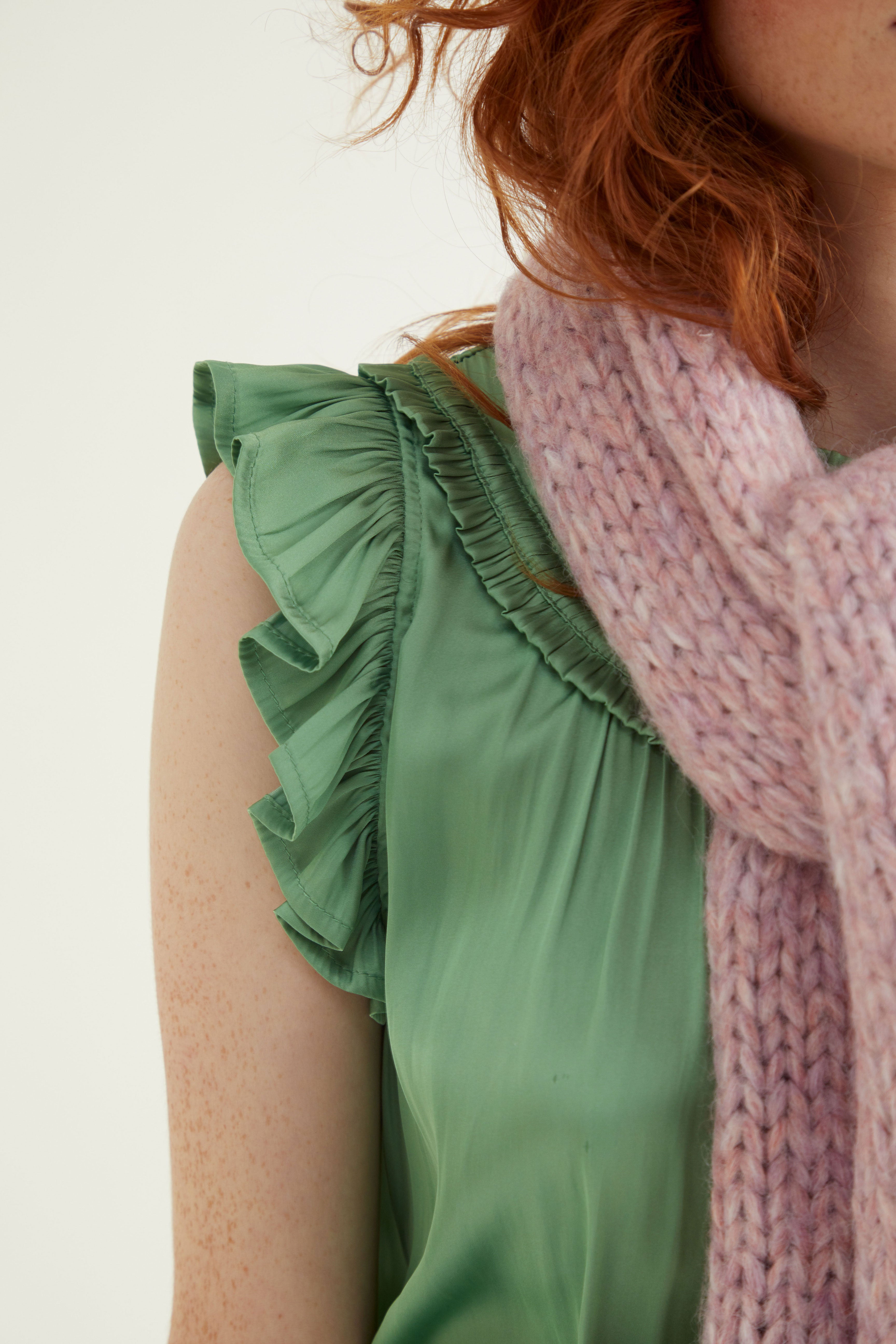 Marley Hand-Knit Wool Scarf