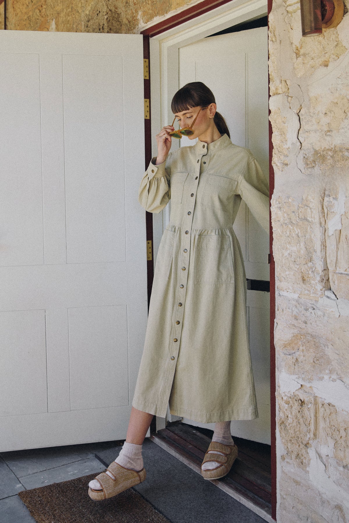 Melina Cotton Twill Dress