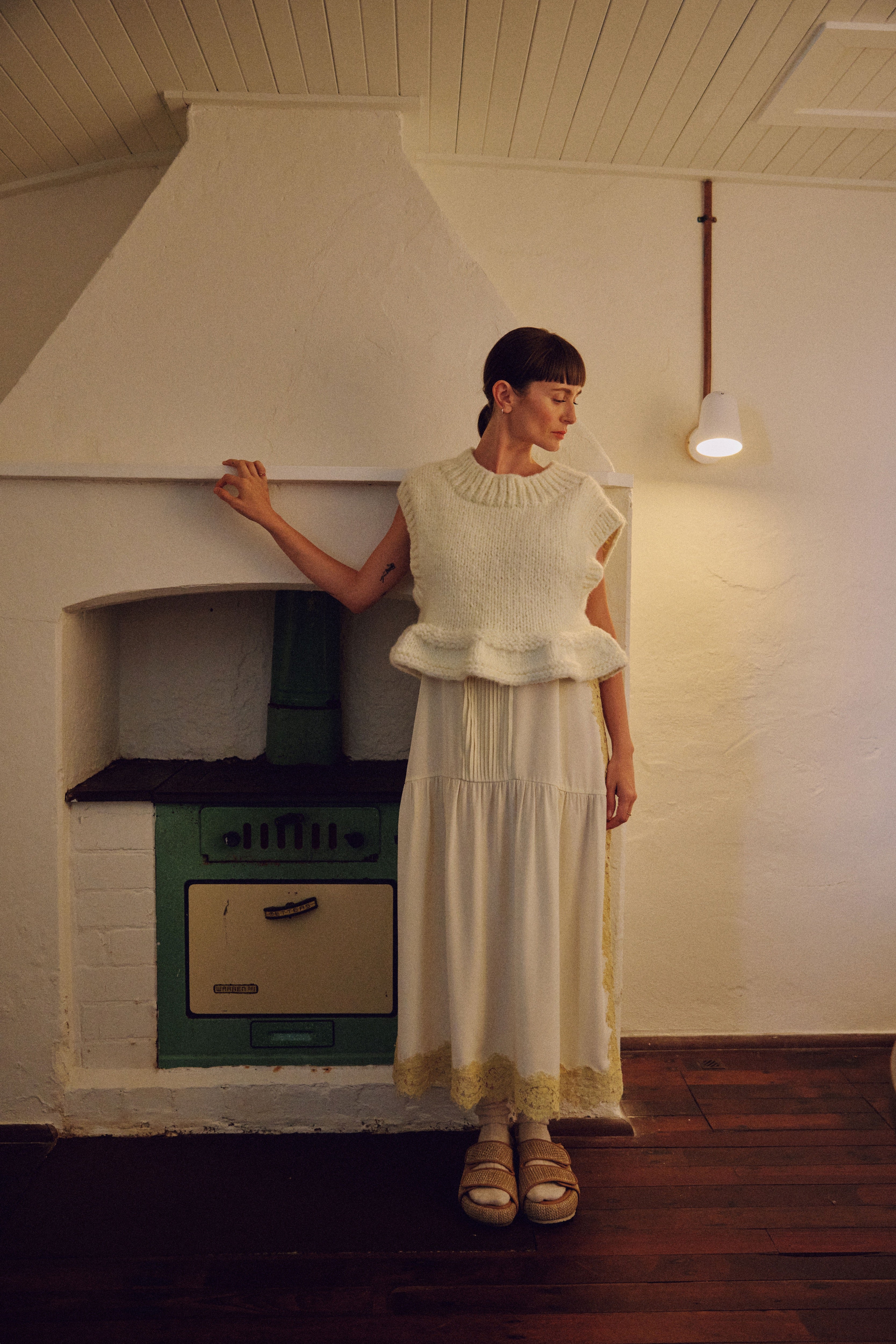 Opal Hand-Knit Wool Blend Vest