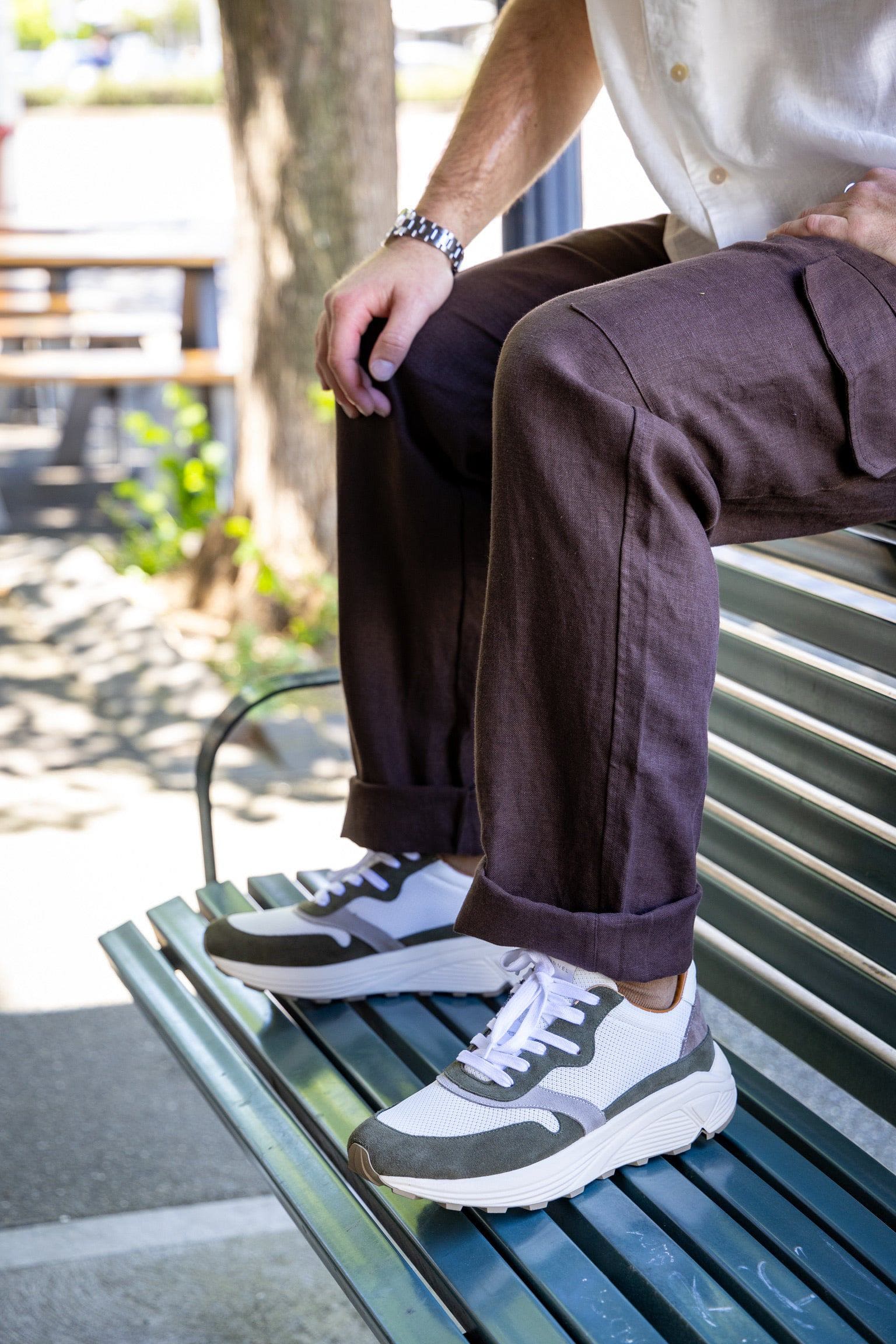 Evan Leather-Suede Sneaker