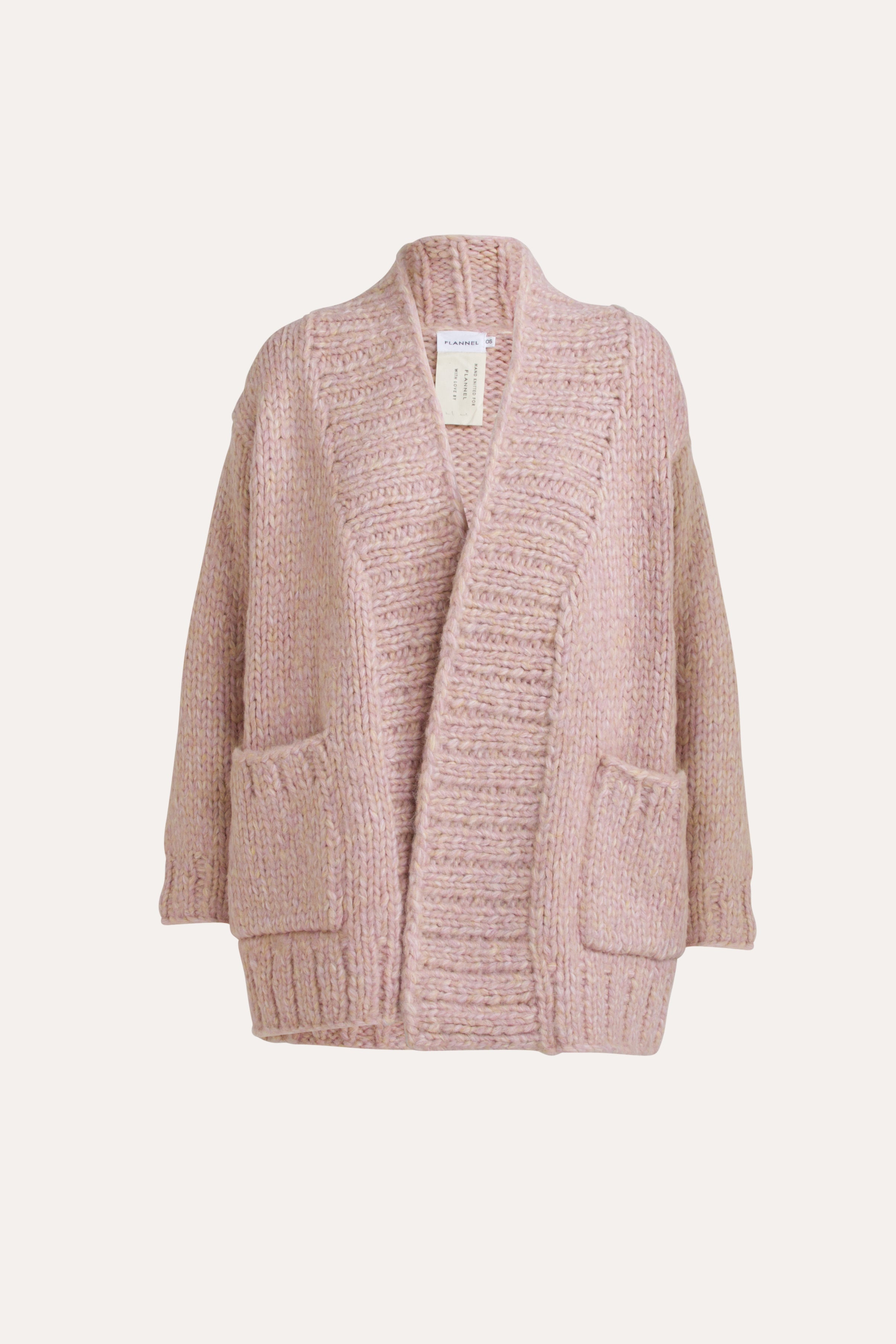 Lorelie Hand-Knit Wool Cardigan