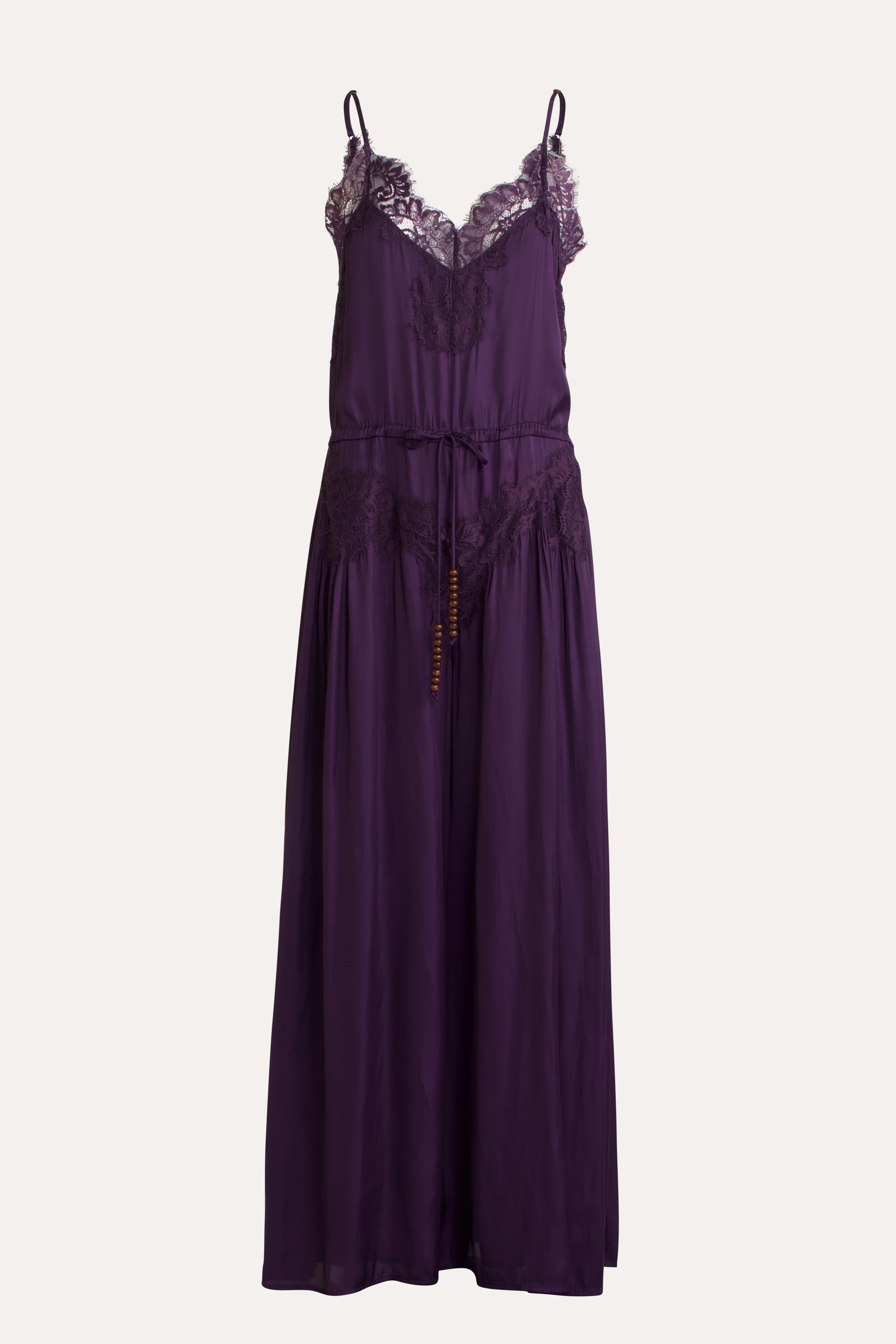 Mimi Satin & Eyelash Lace Jumpsuit