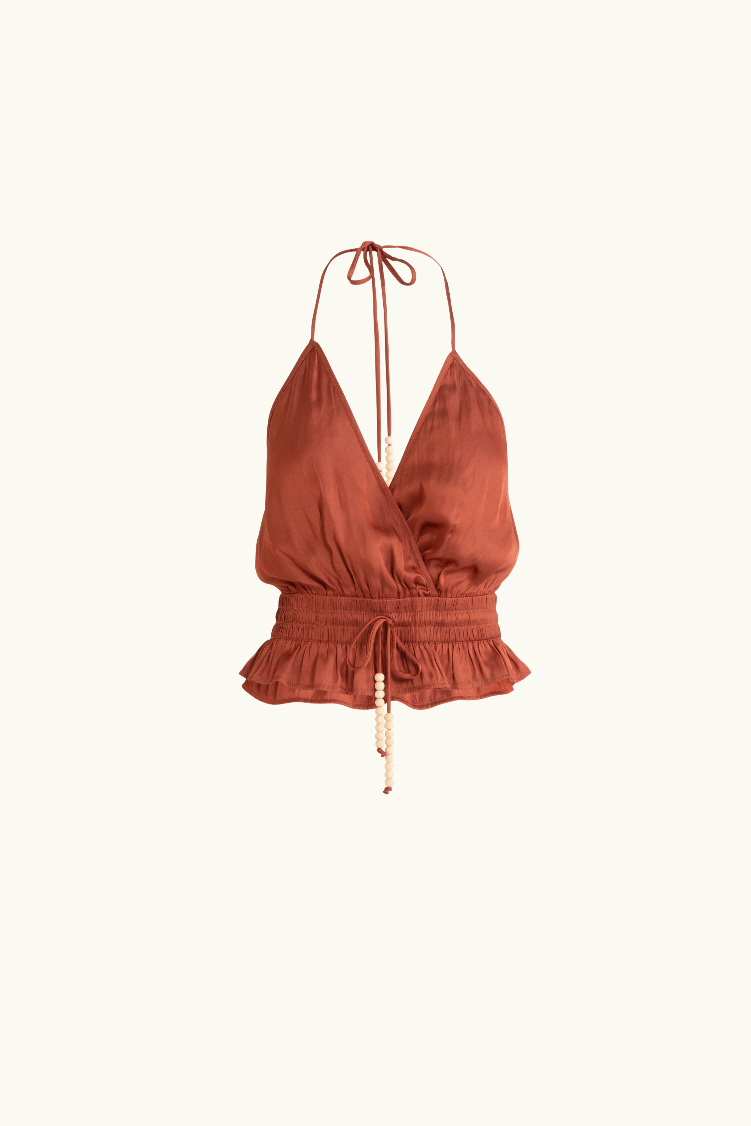 Alina Satin Halter Top
