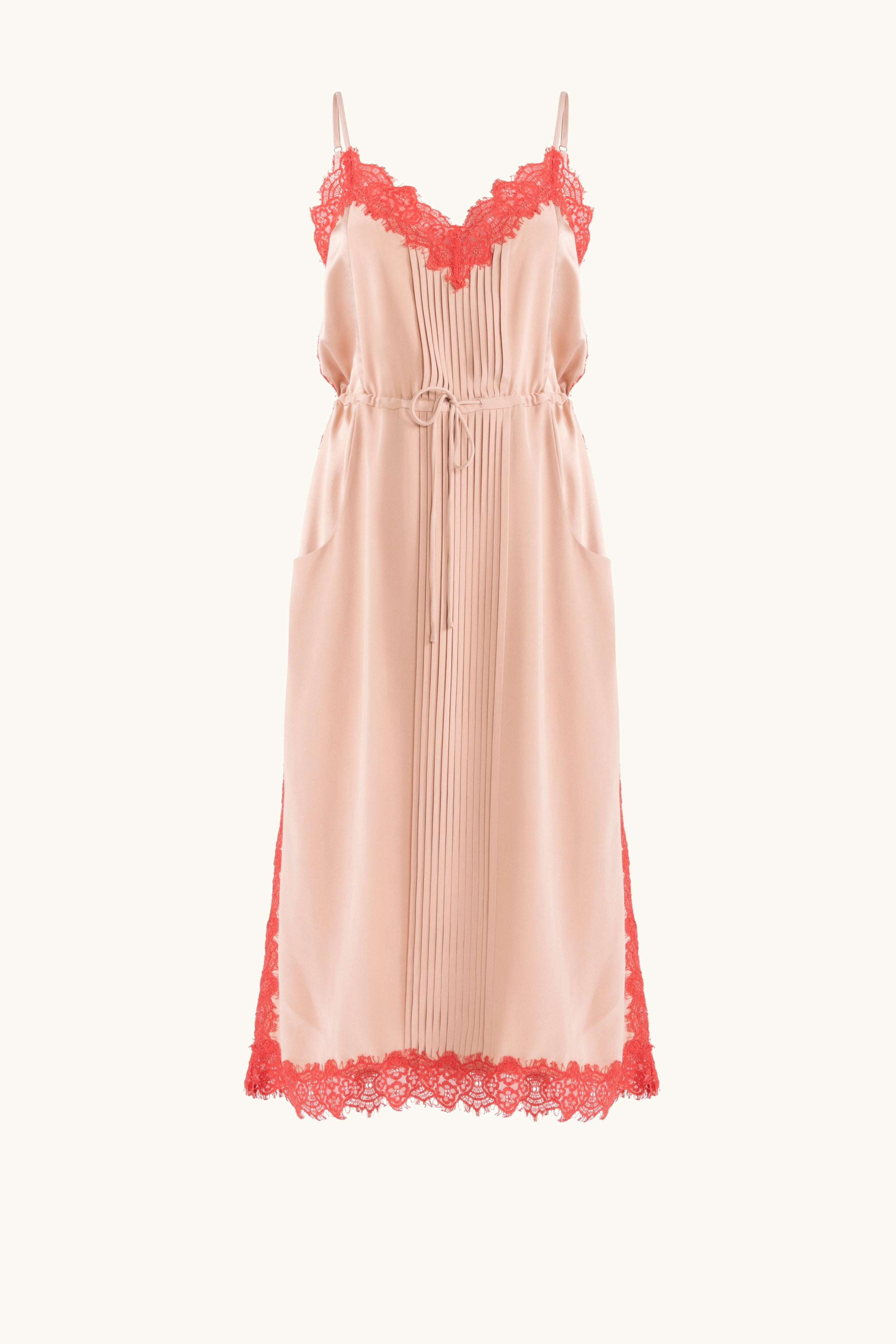 Brodie Silk & Lace Cami Dress