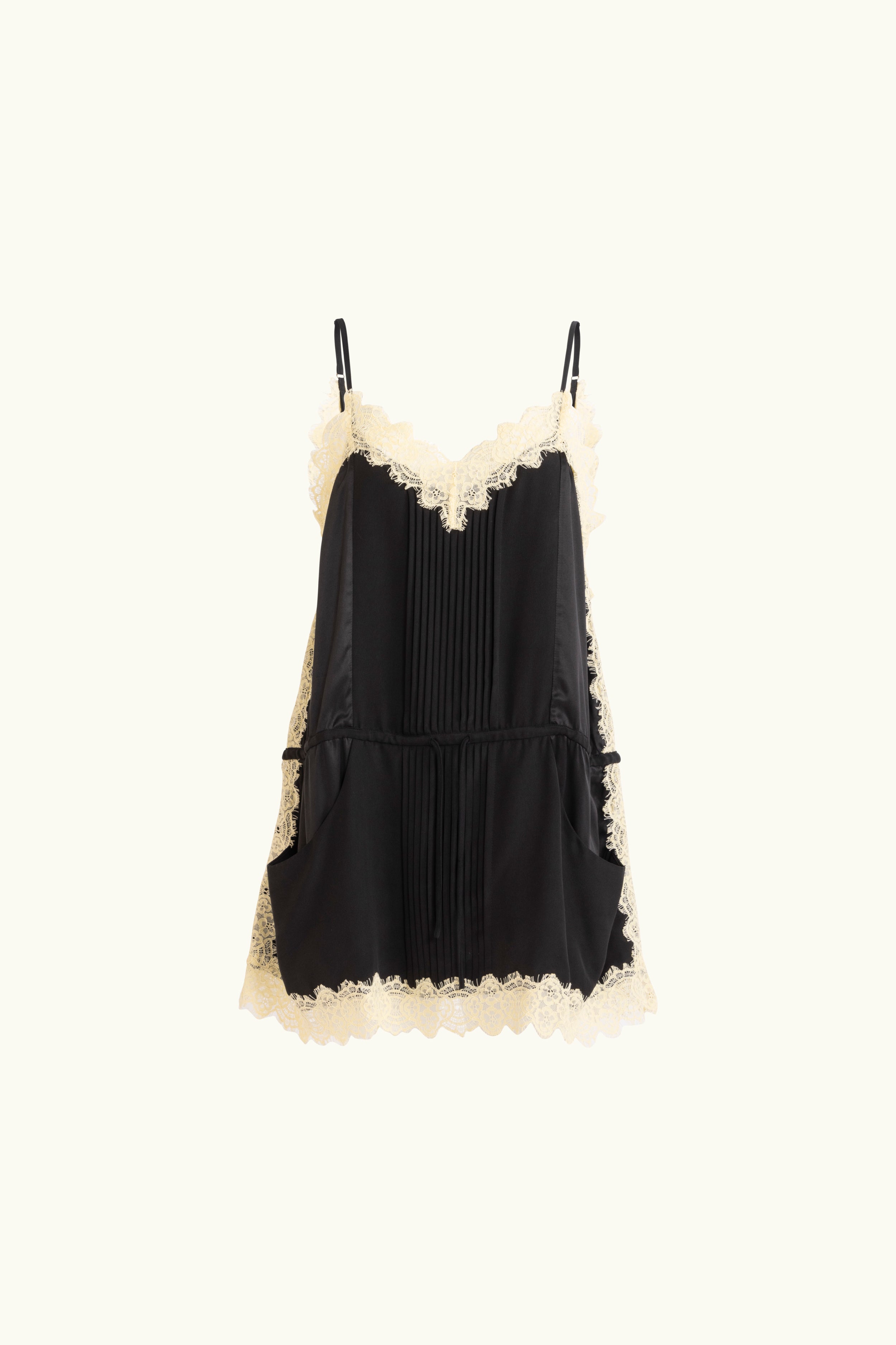 Brodie Silk & Lace Mini Cami Dress