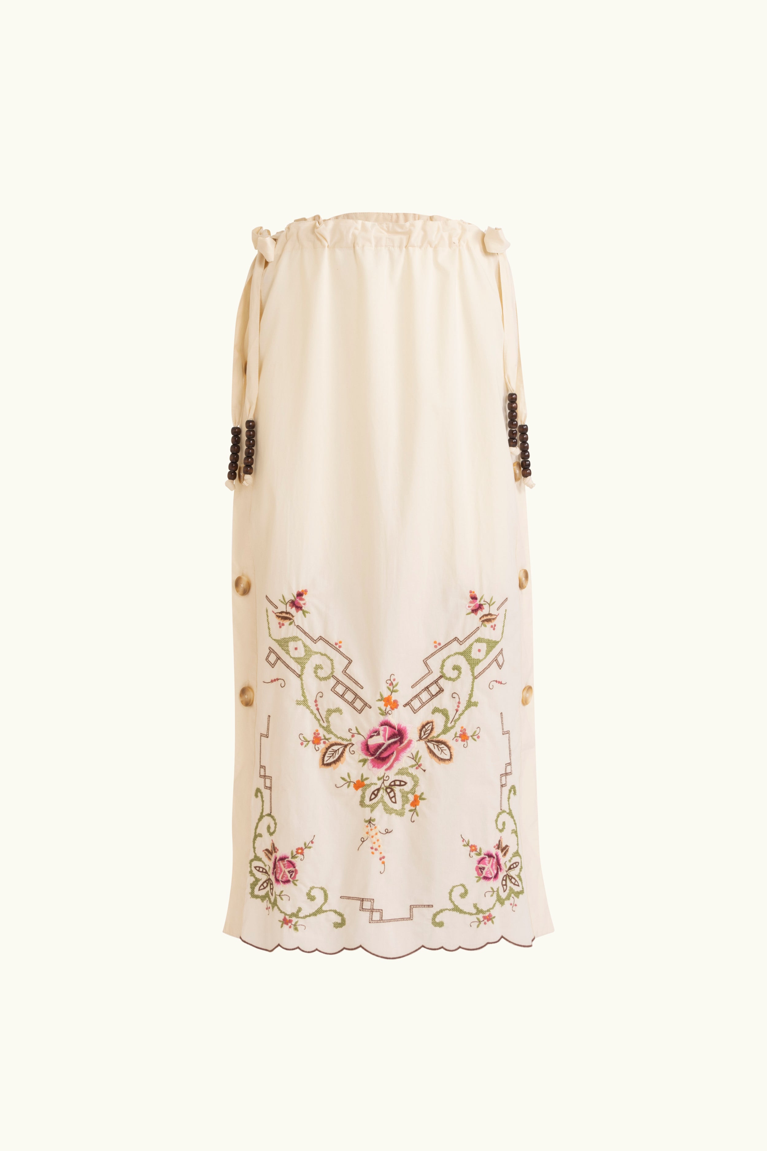Esther Embroidered Cotton Skirt