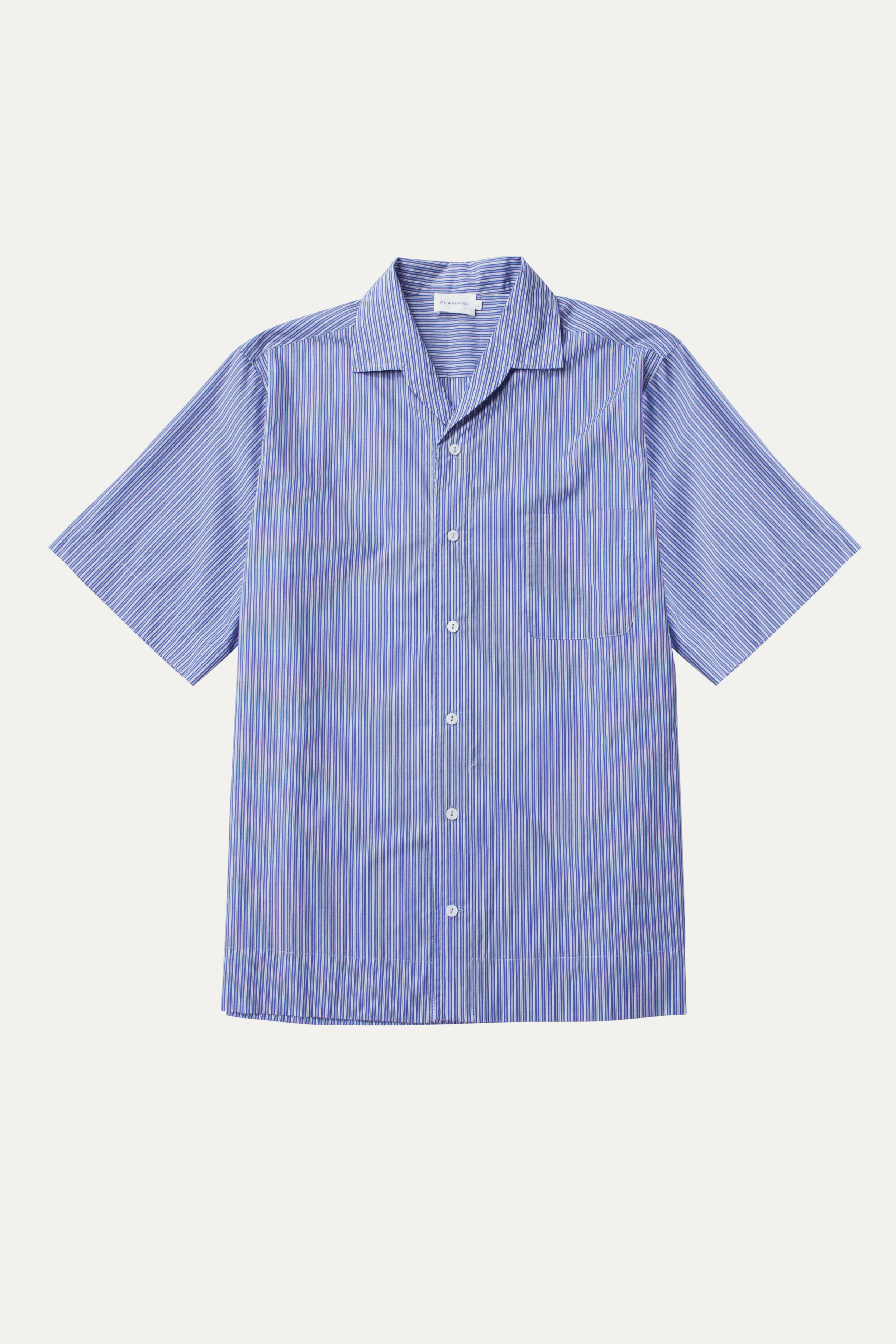 Establishment Blue Stripe Short Sleeve Shirt