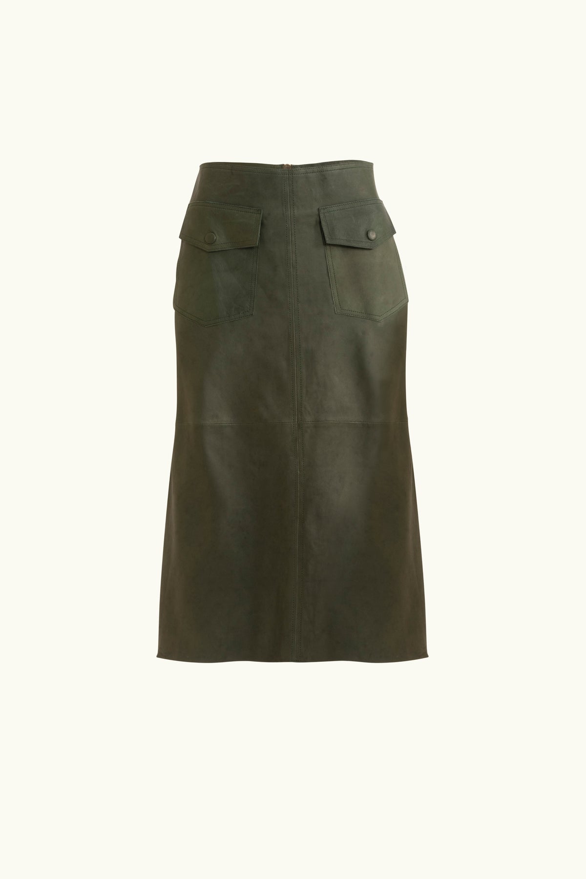 Frankie Leather Midi Skirt