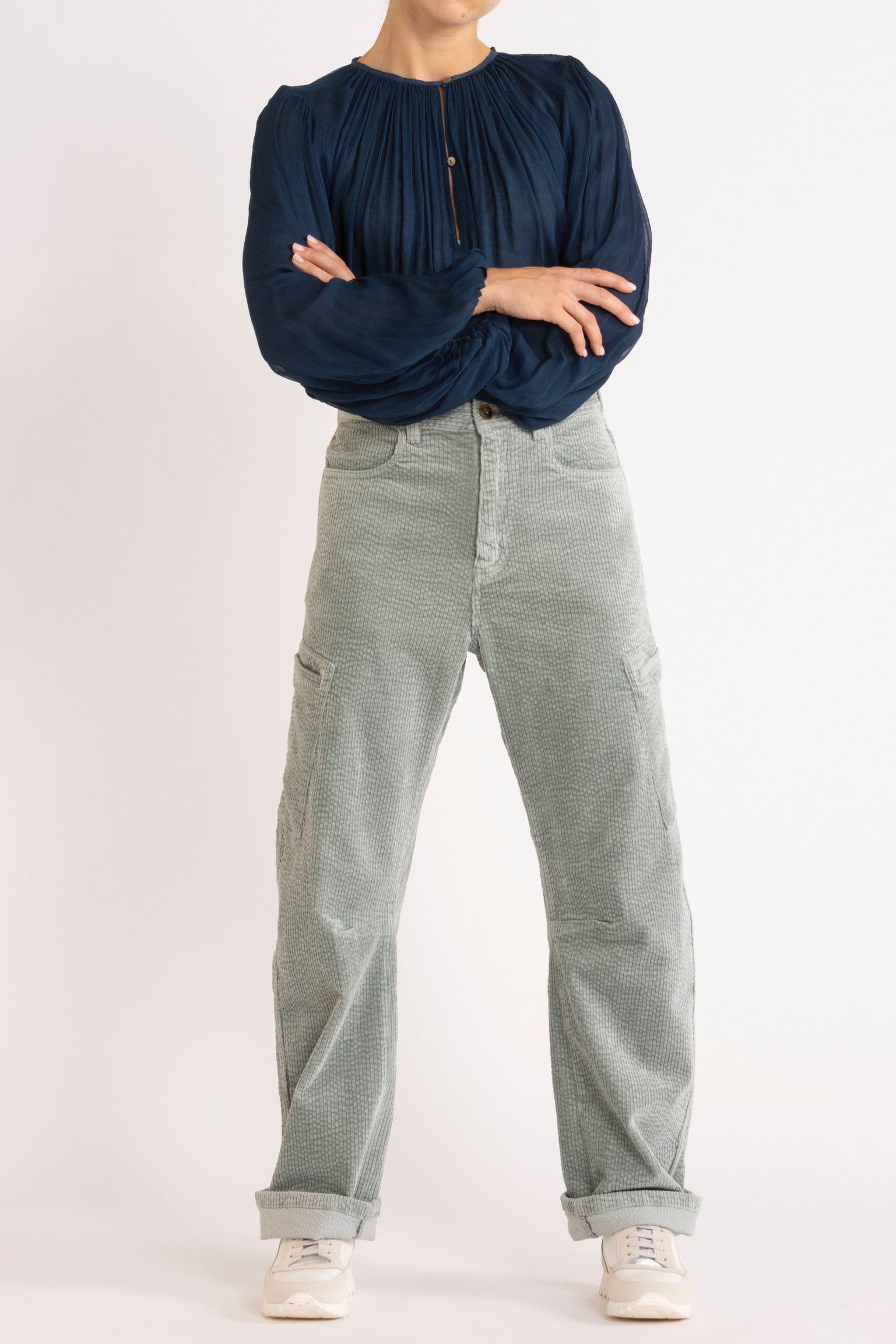 Dune Corduroy Bow Leg Pant