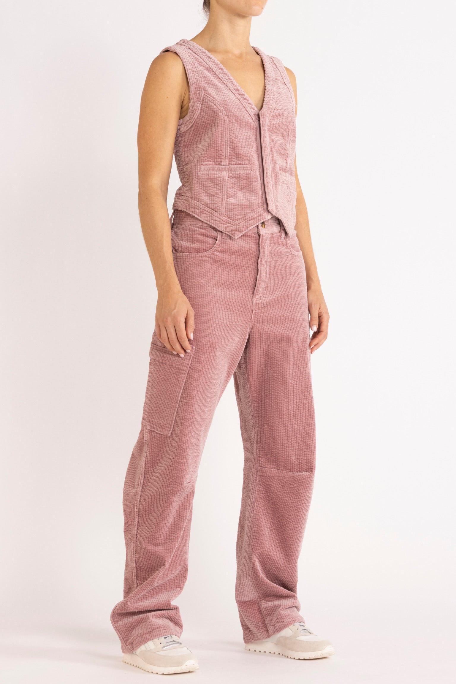 Dune Corduroy Bow Leg Pant
