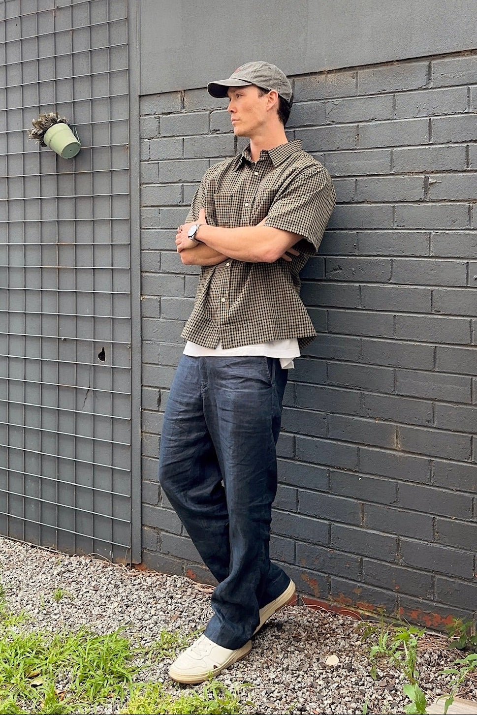 Travis Check Cotton Short Sleeve Shirt