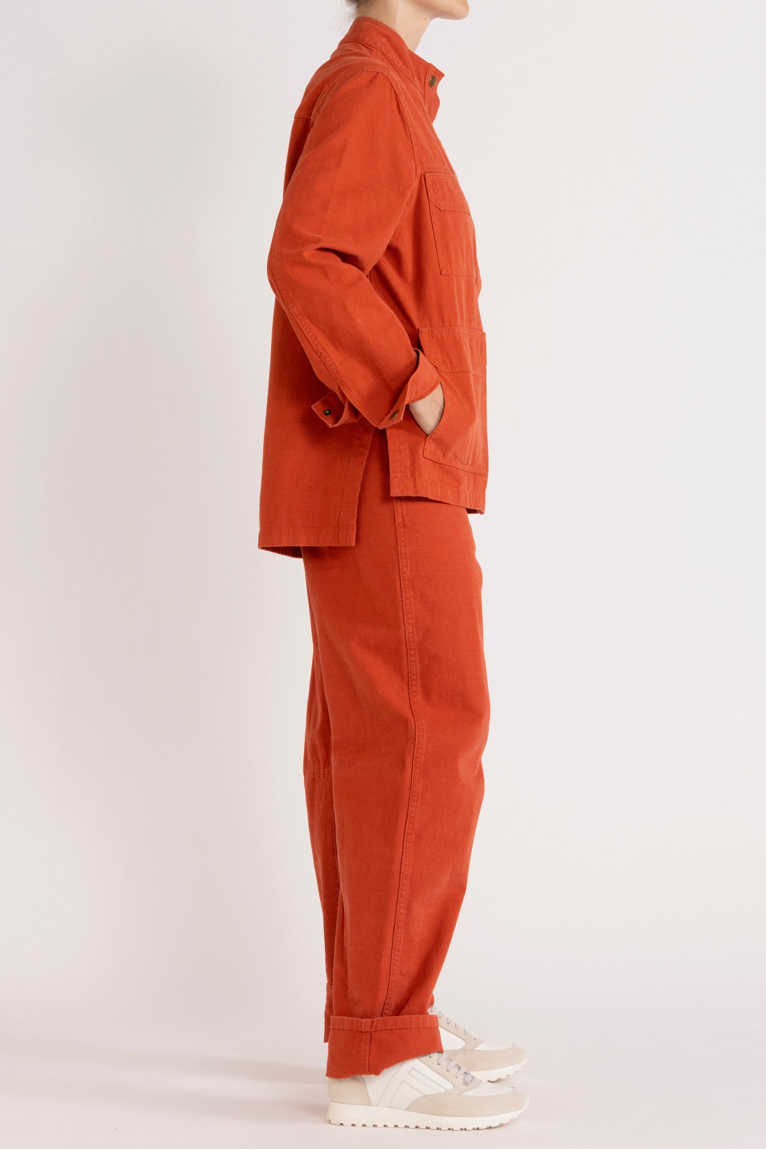 Bow-Leg Pant Paprika - Side look