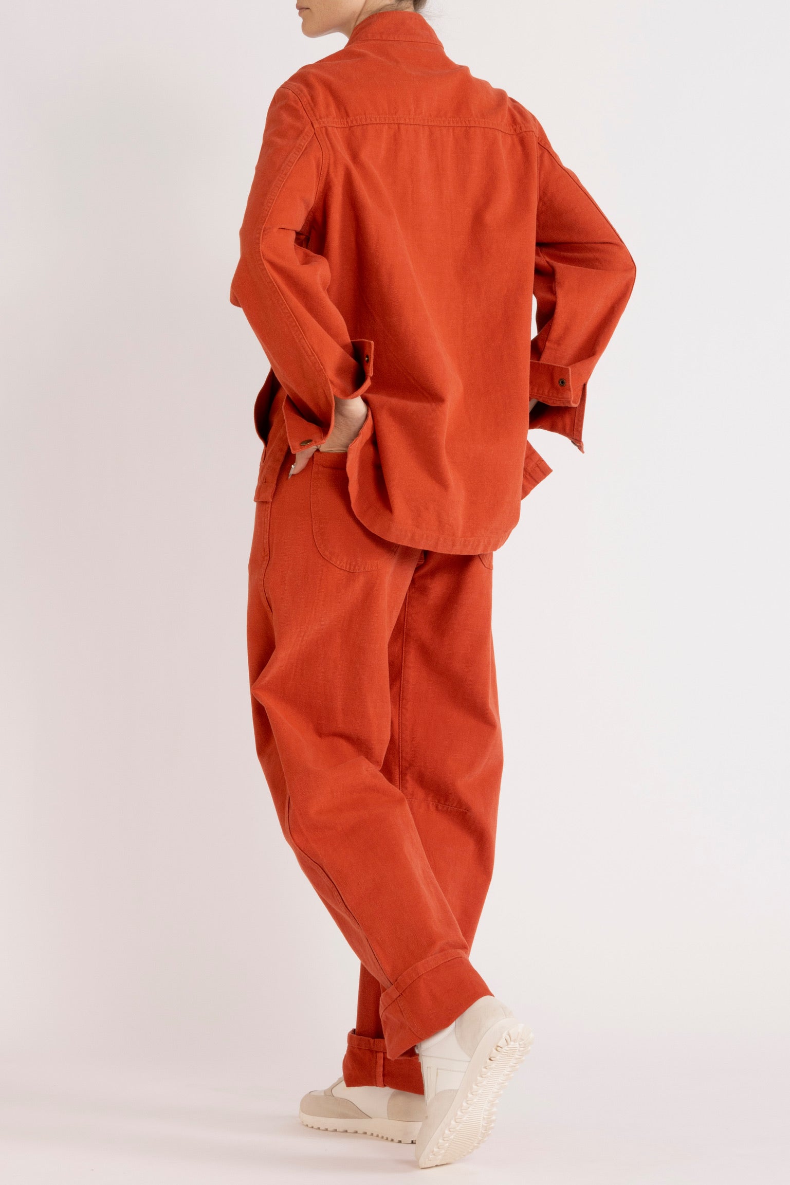 Bow-Leg Pant in Paprika
