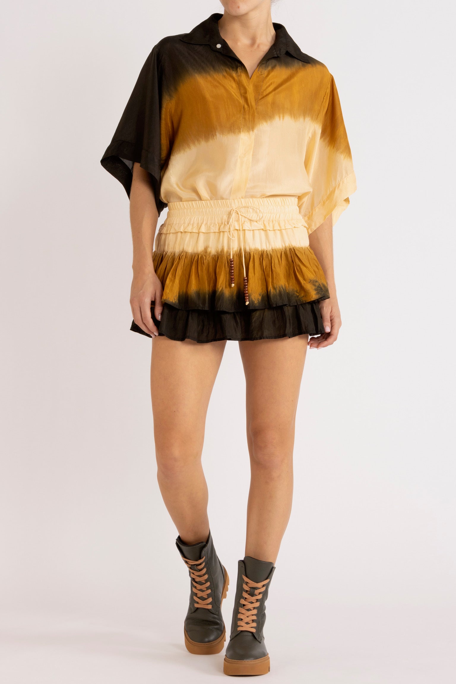 Jazz Silk Habotai Frill Short