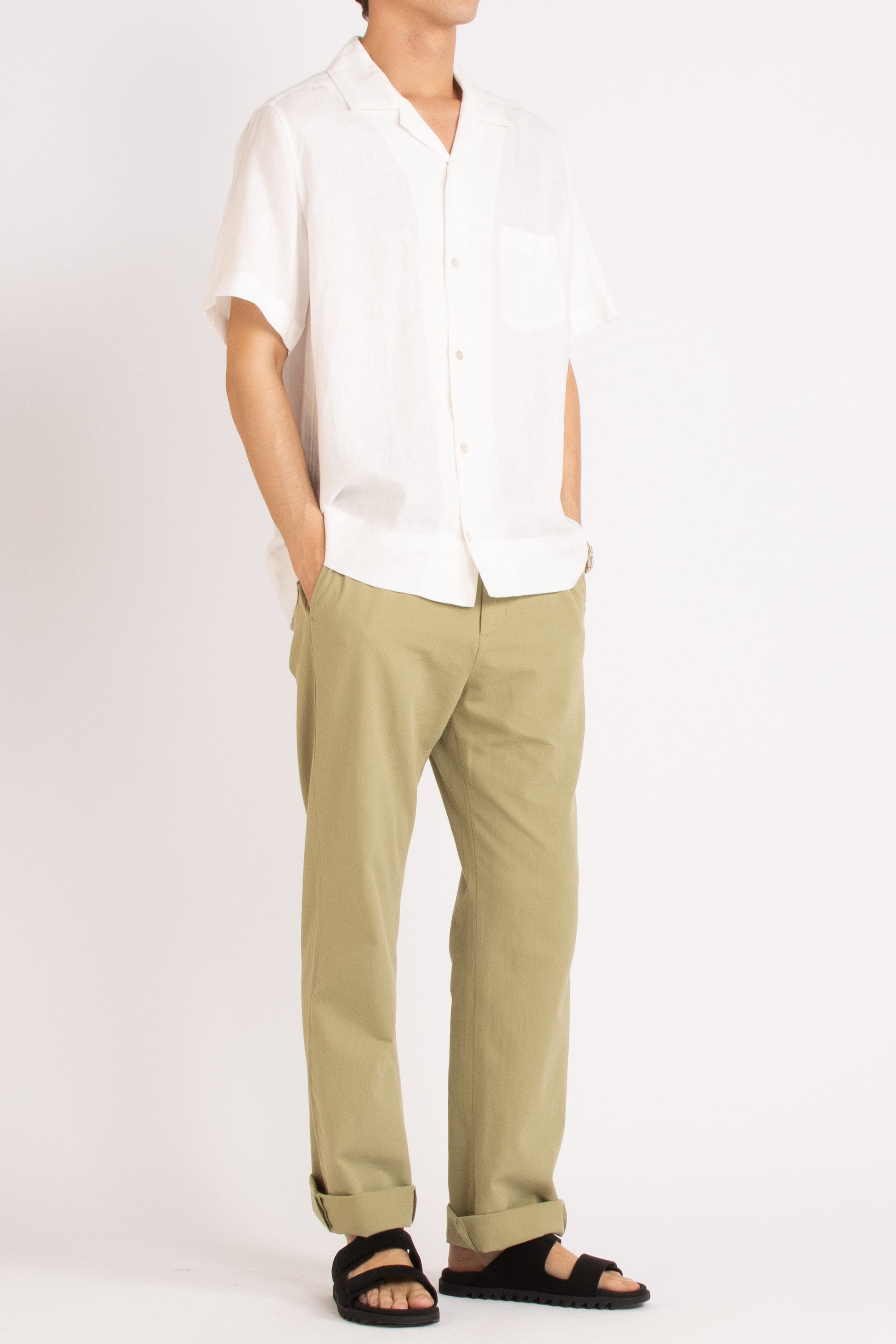 Eddie Straight Leg Cotton Twill Pant