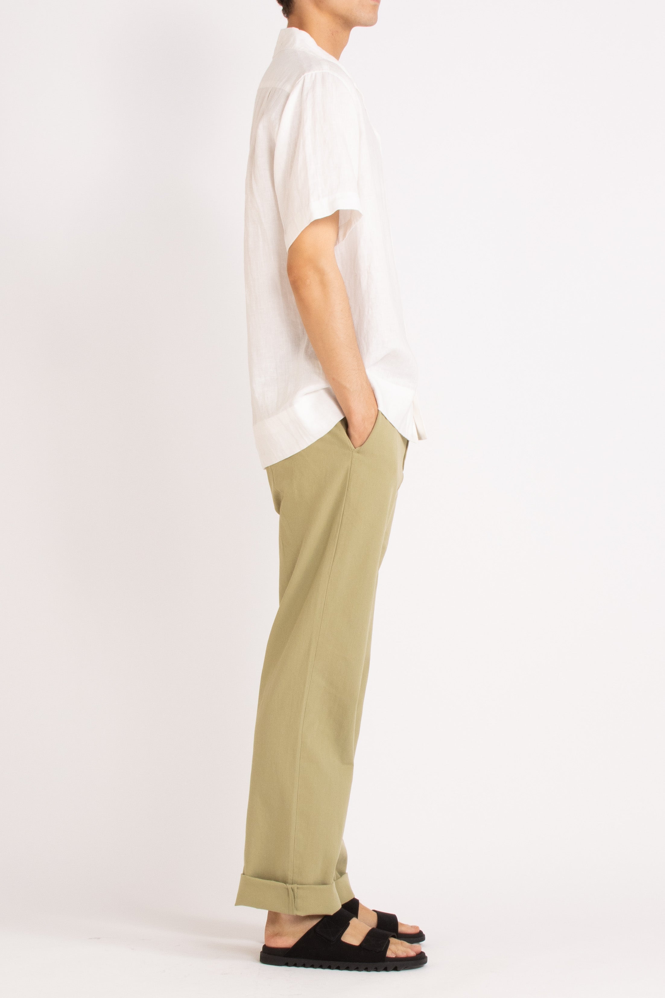 Eddie Straight Leg Cotton Twill Pant