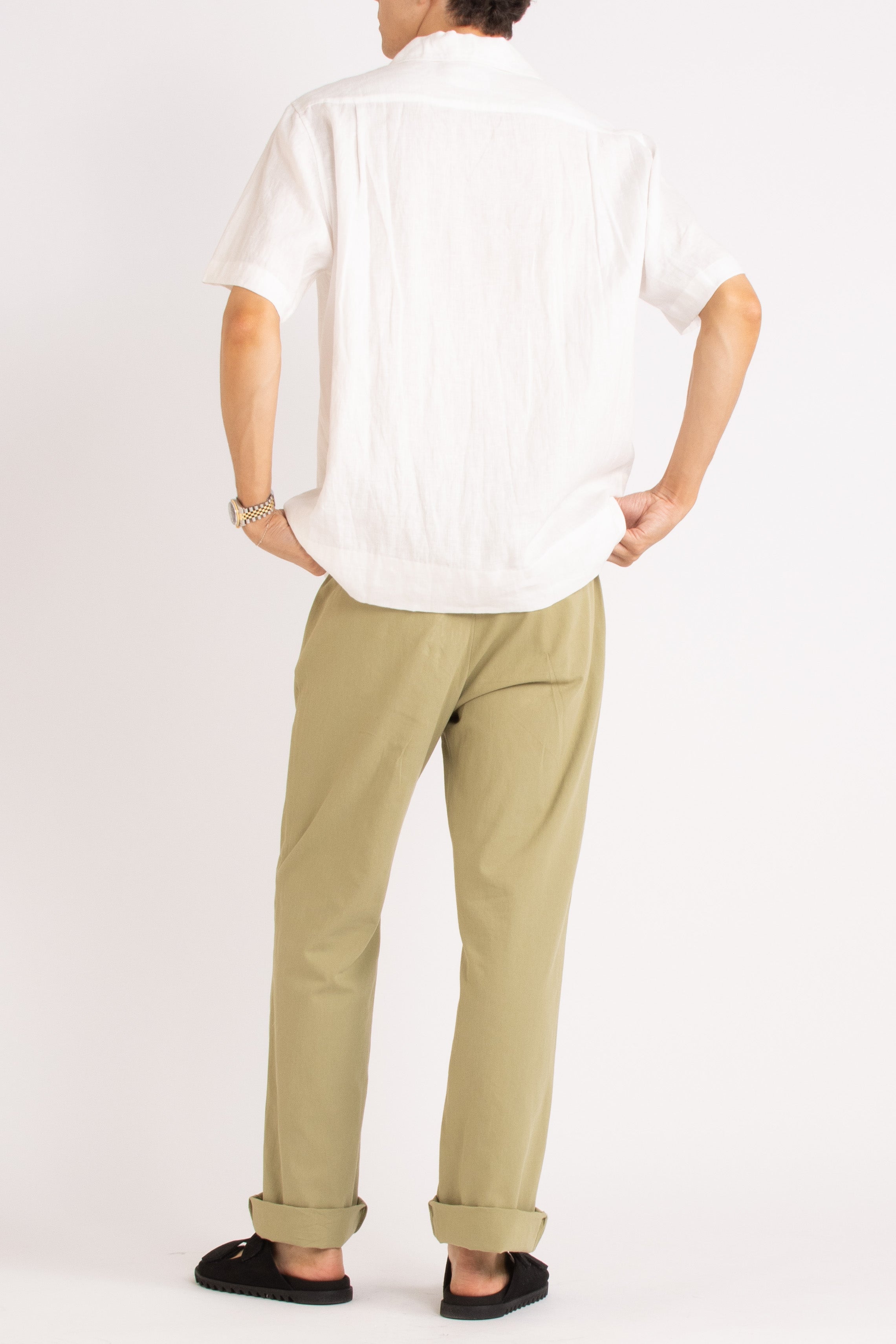 Eddie Straight Leg Cotton Twill Pant