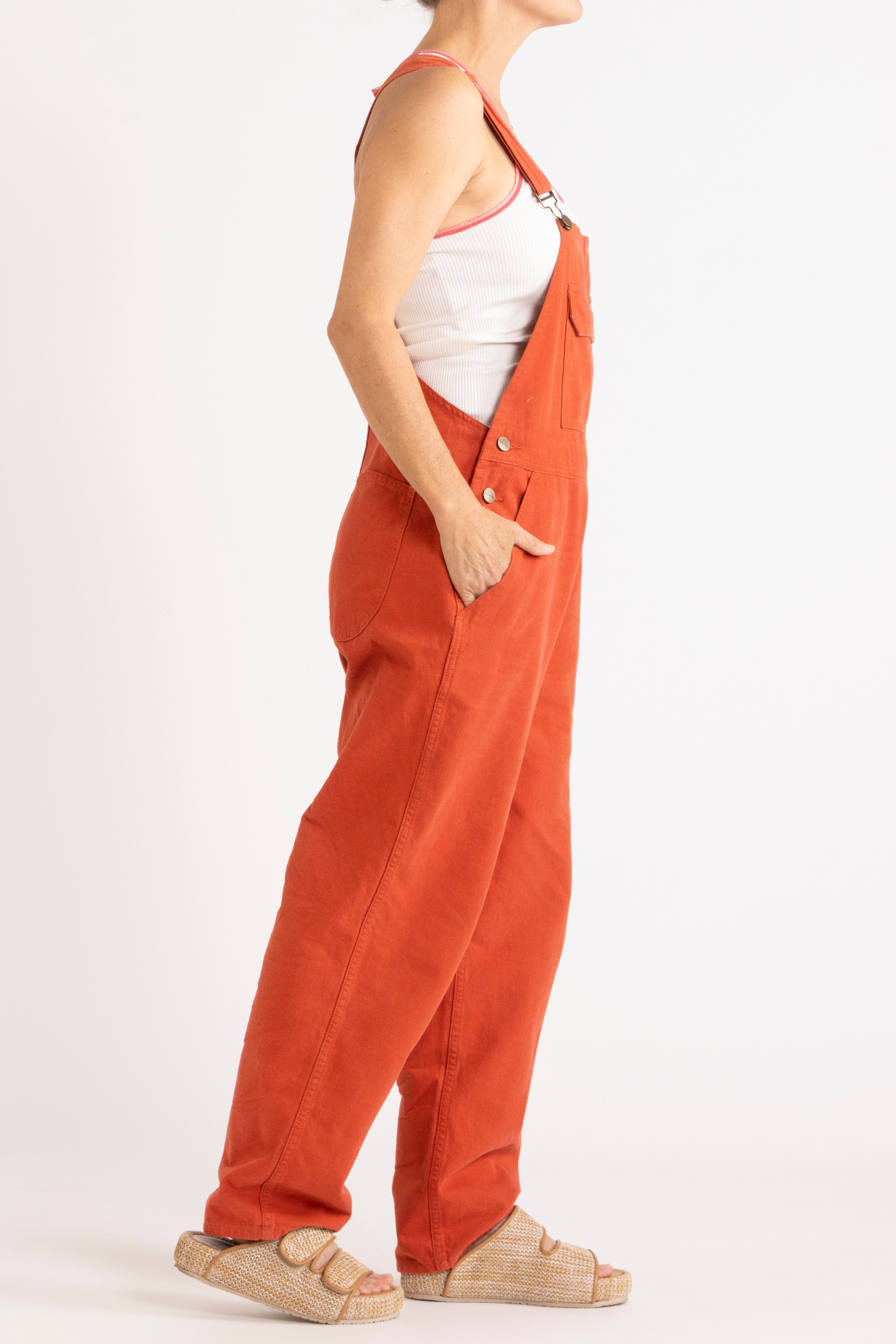 Melina Cotton Twill Overalls