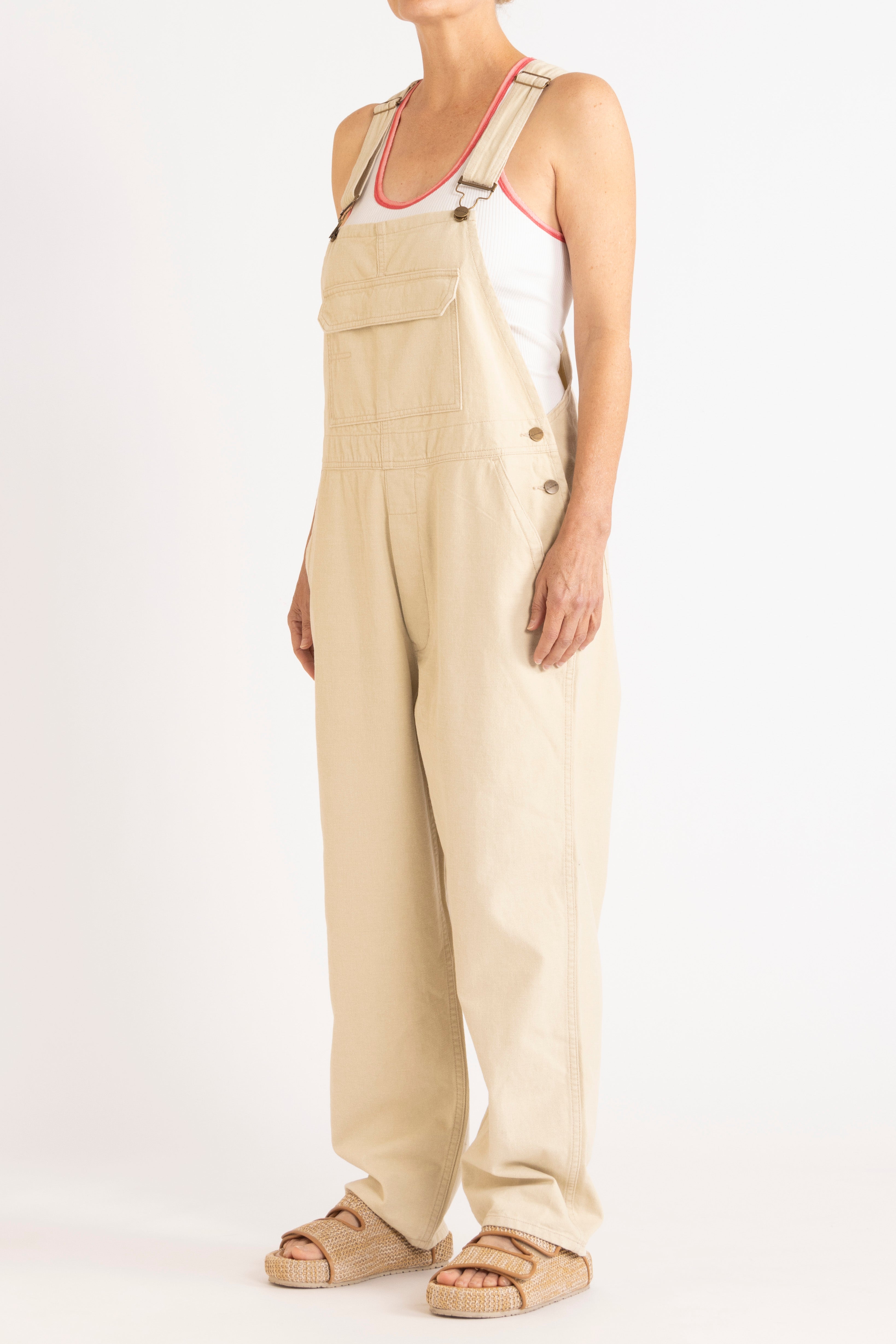 Melina Cotton Twill Overalls