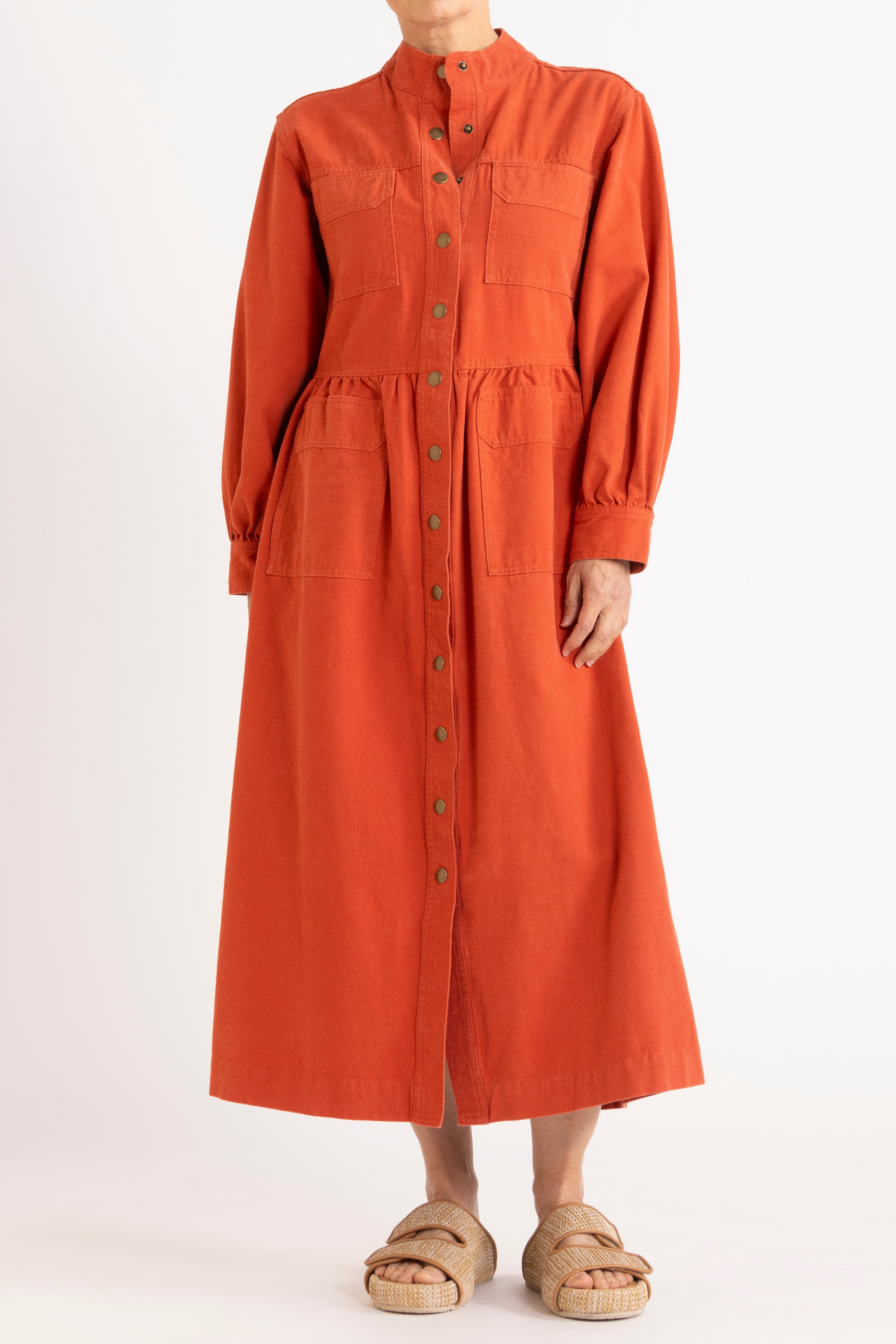 Melina Cotton Twill Dress