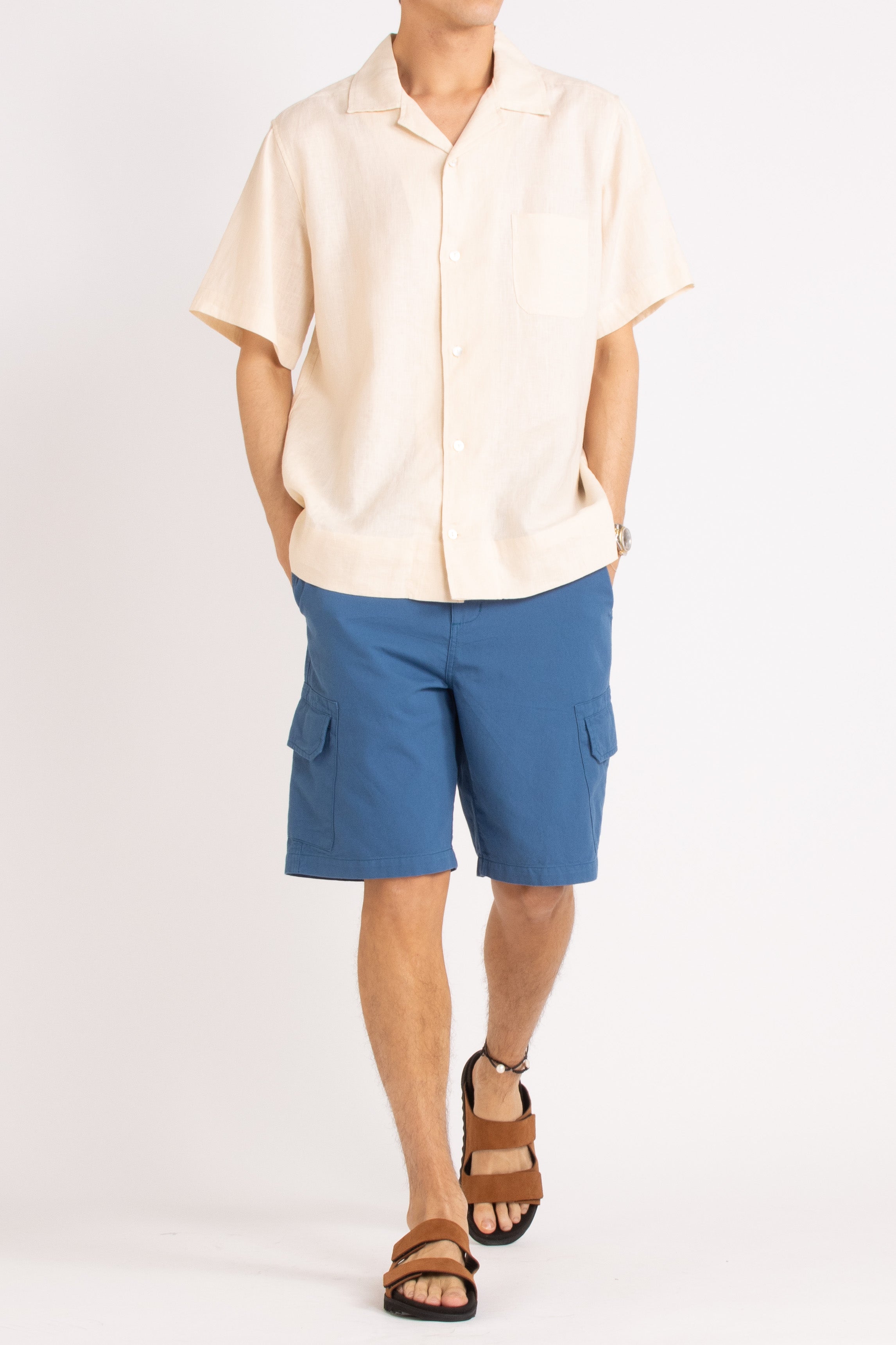 Eddie Relaxed Cotton Twill Short