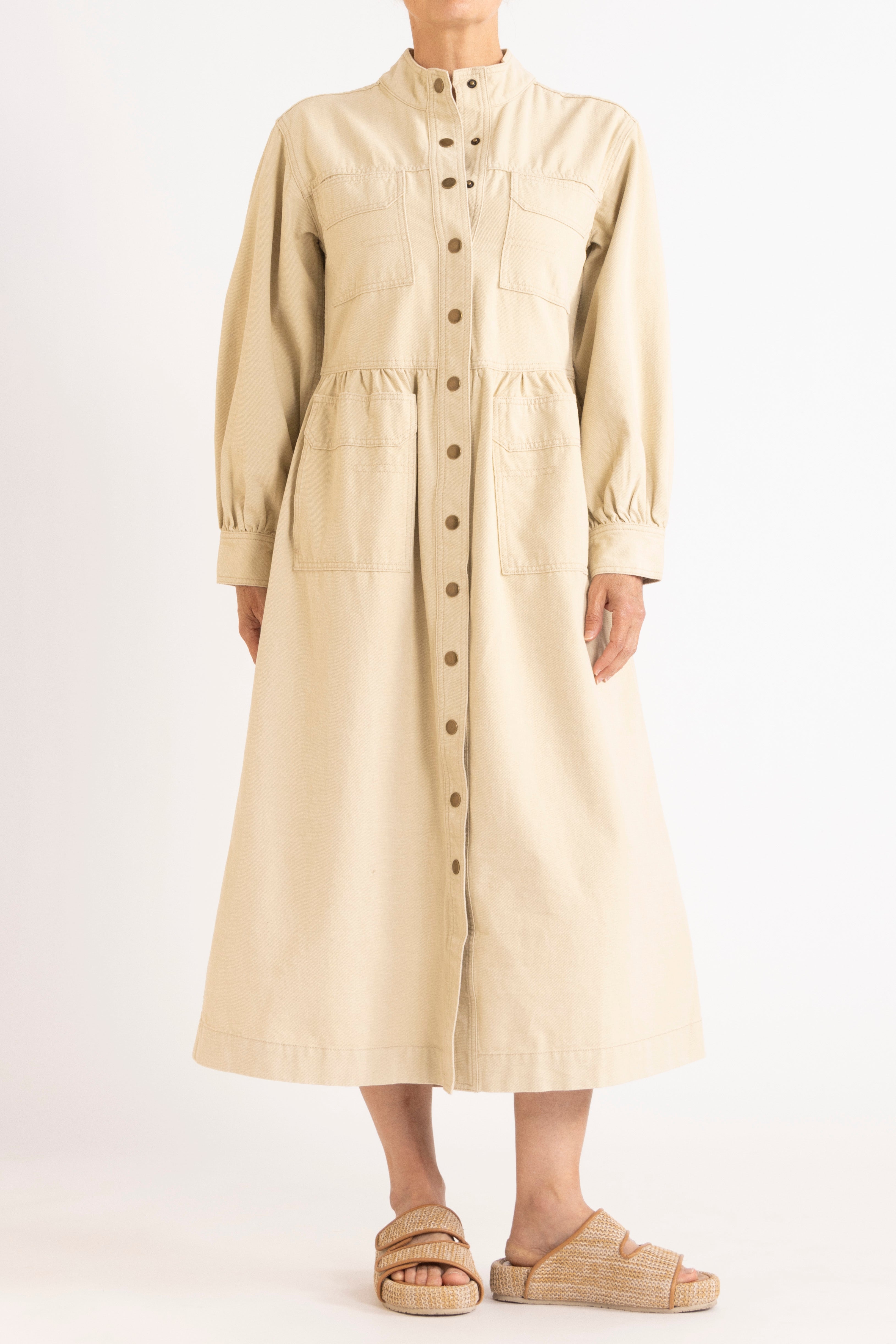 Melina Cotton Twill Dress