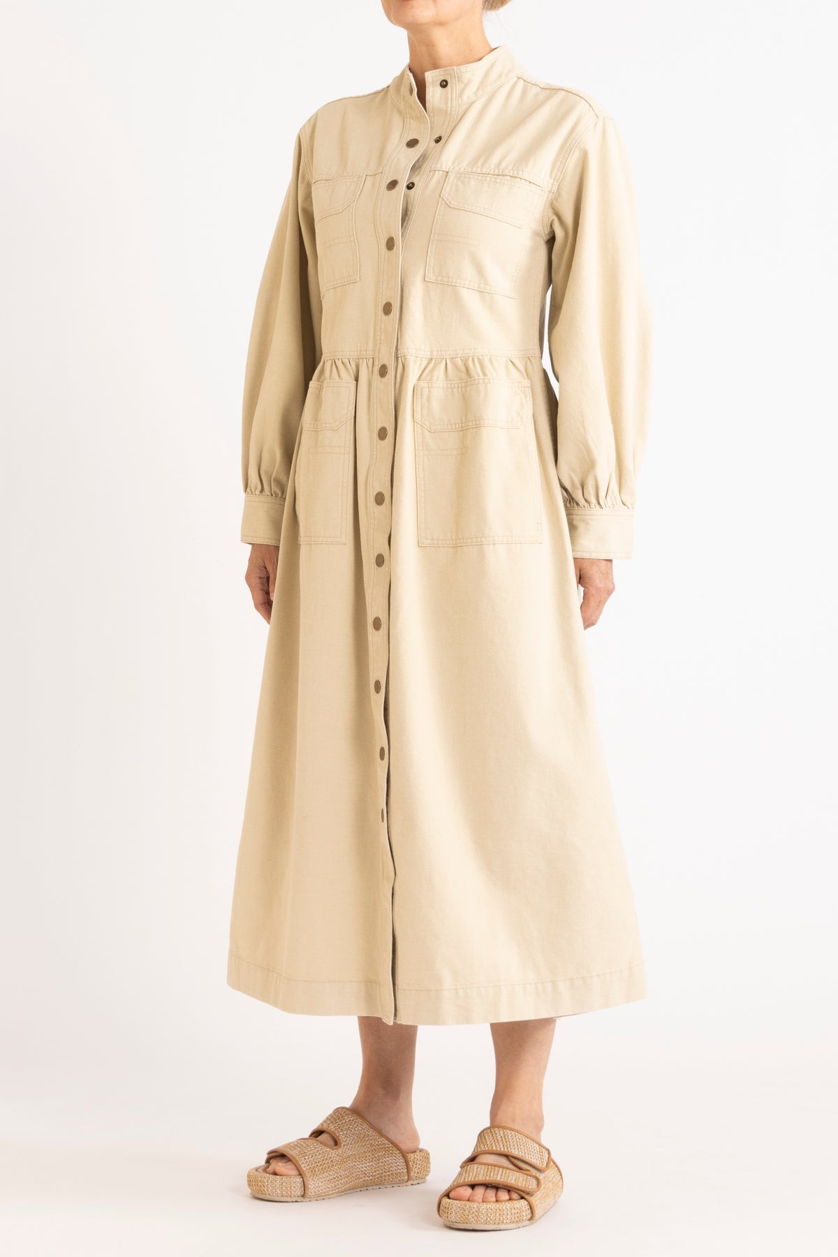 Melina Cotton Twill Dress