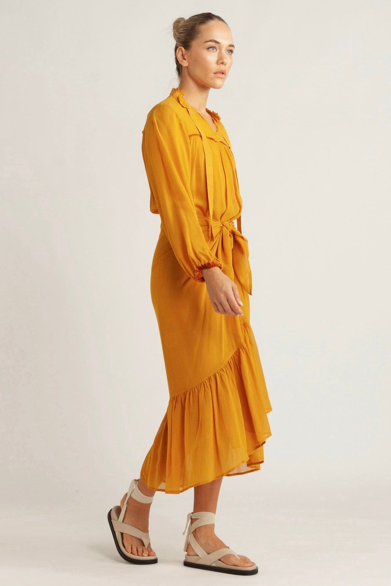 Tobi Chiffon Wrap Skirt Dress