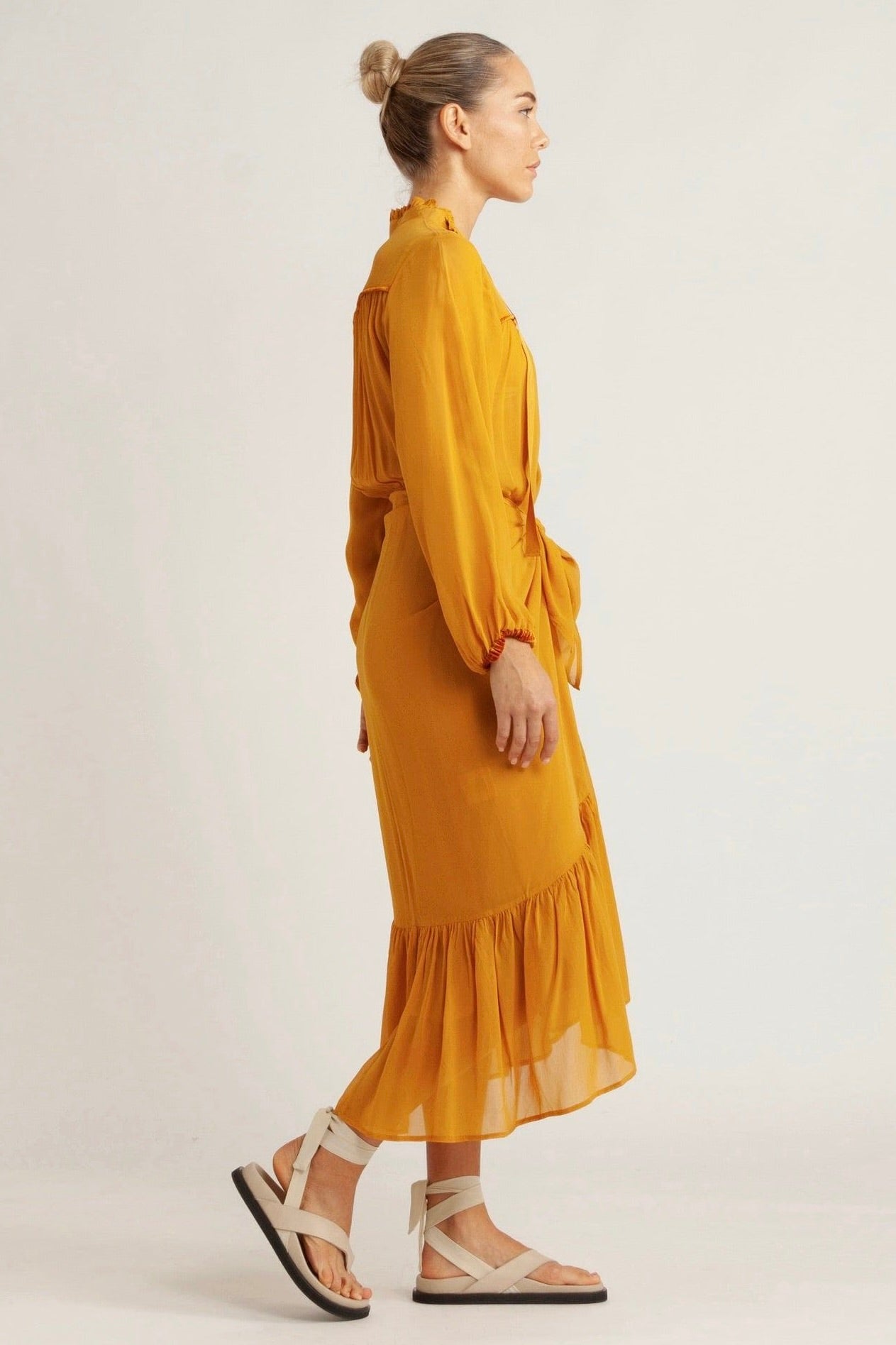 Tobi Chiffon Wrap Skirt Dress