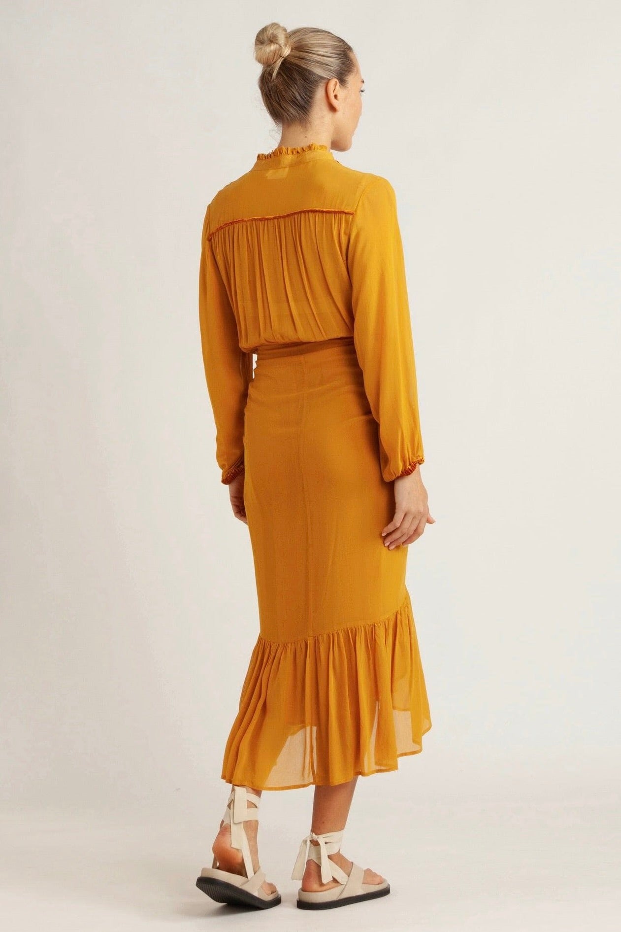 Tobi Chiffon Wrap Skirt Dress