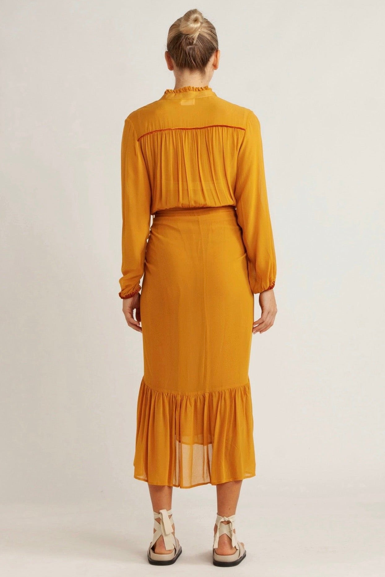 Tobi Chiffon Wrap Skirt Dress