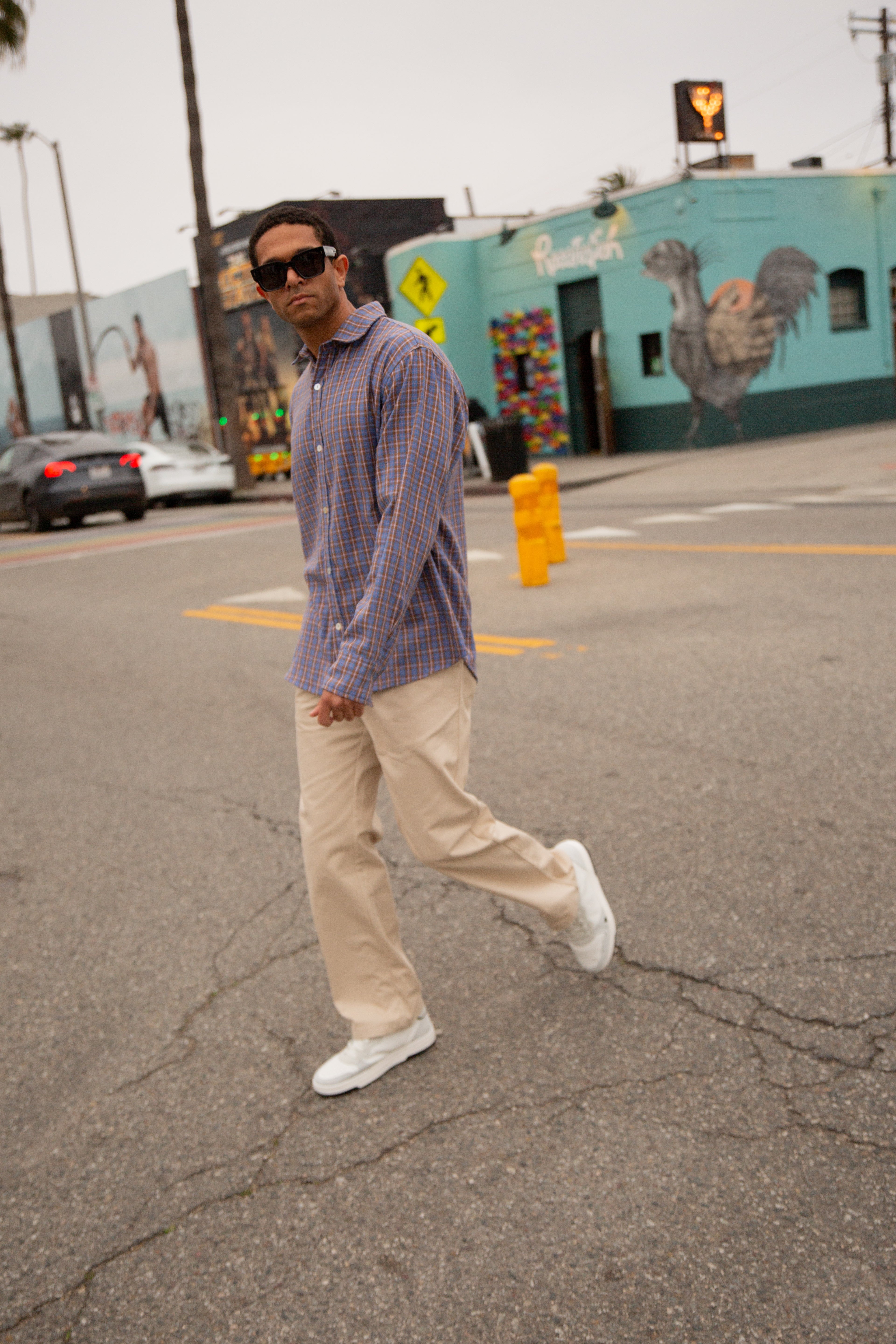 Braxton Cotton Straight Leg Pant