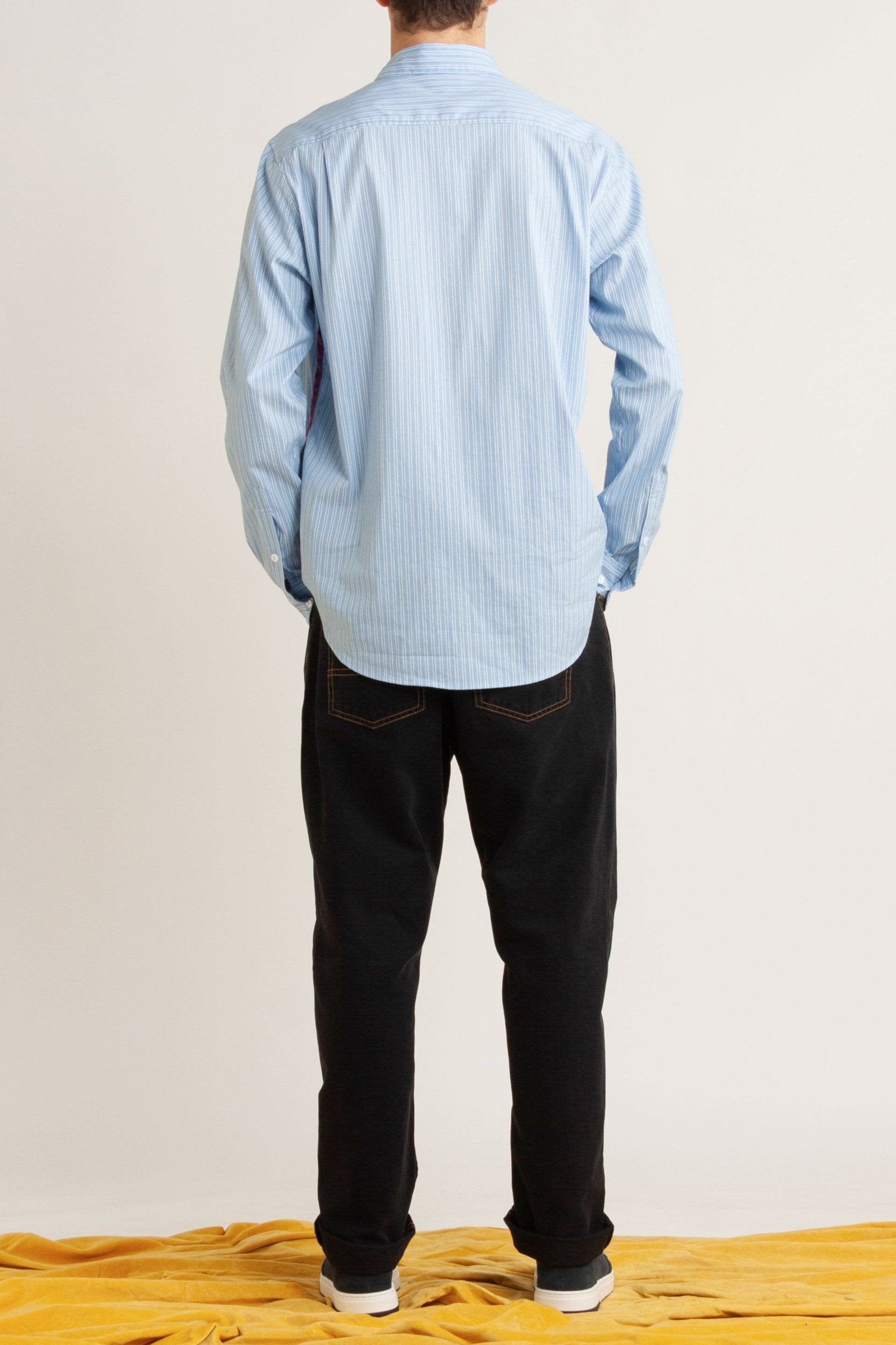 Alex Velvet Detailed Stripe Shirt