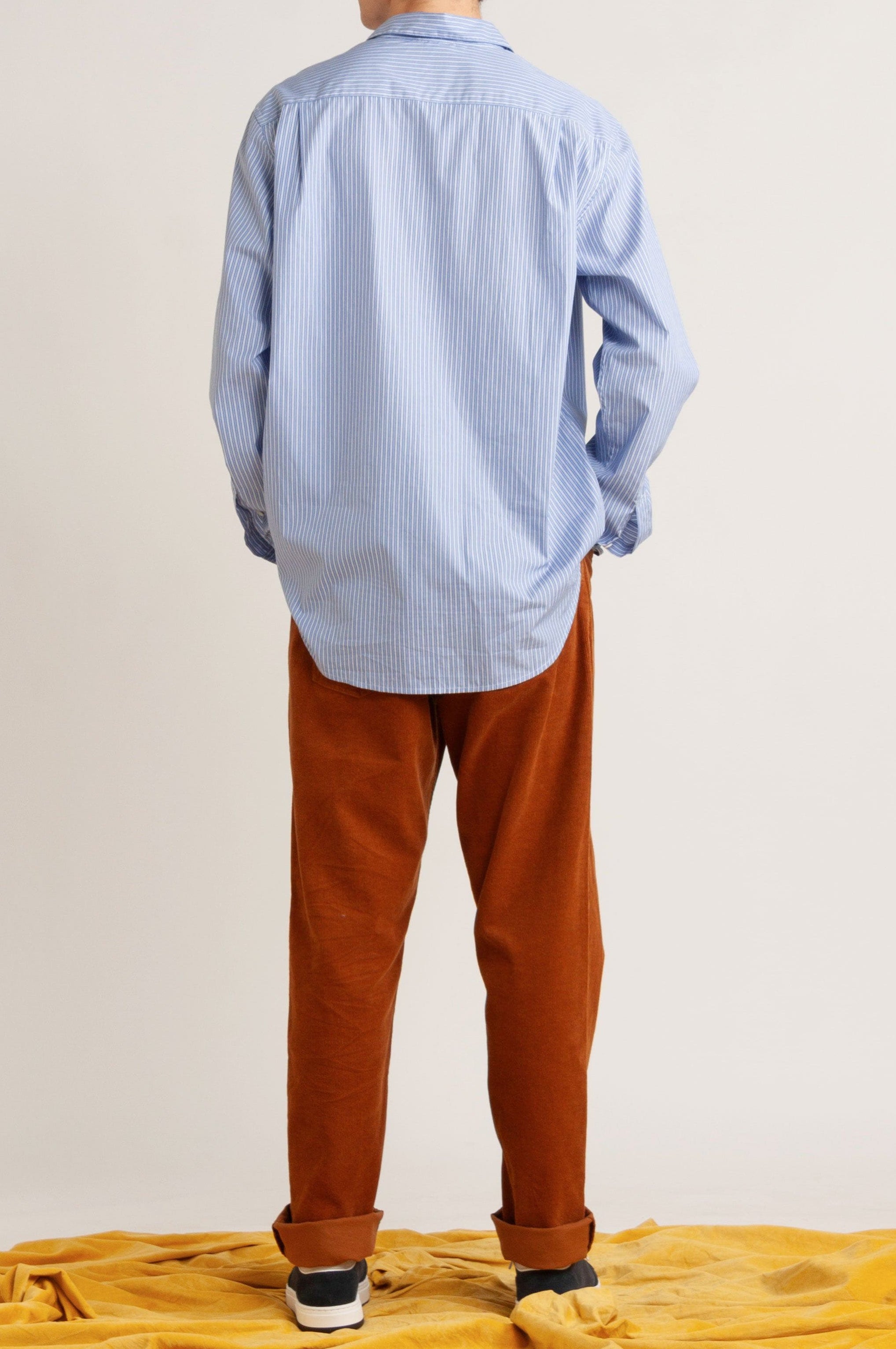 Establishment Blue Stripe Cotton Shirt