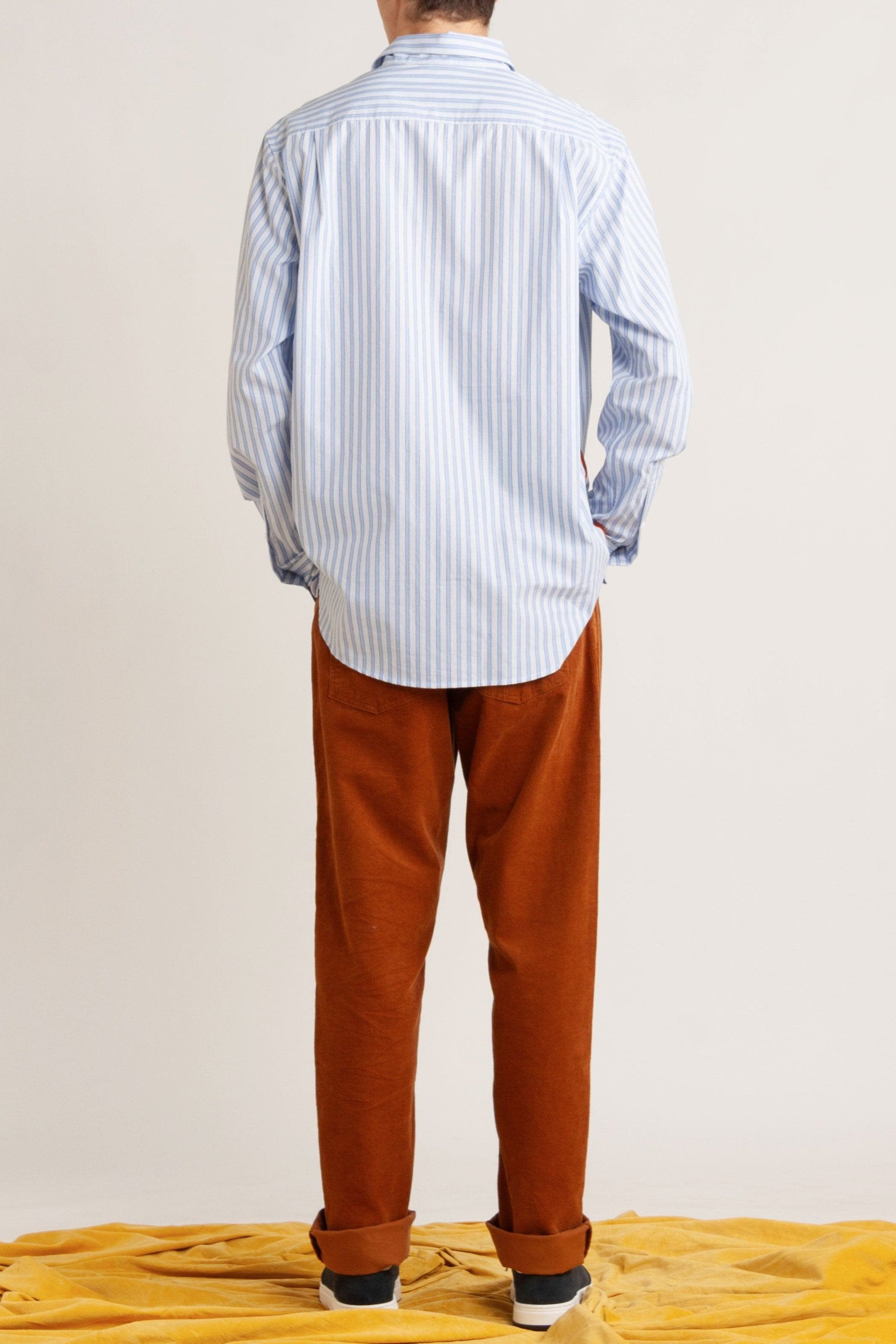 Alex Velvet Detailed Stripe Shirt