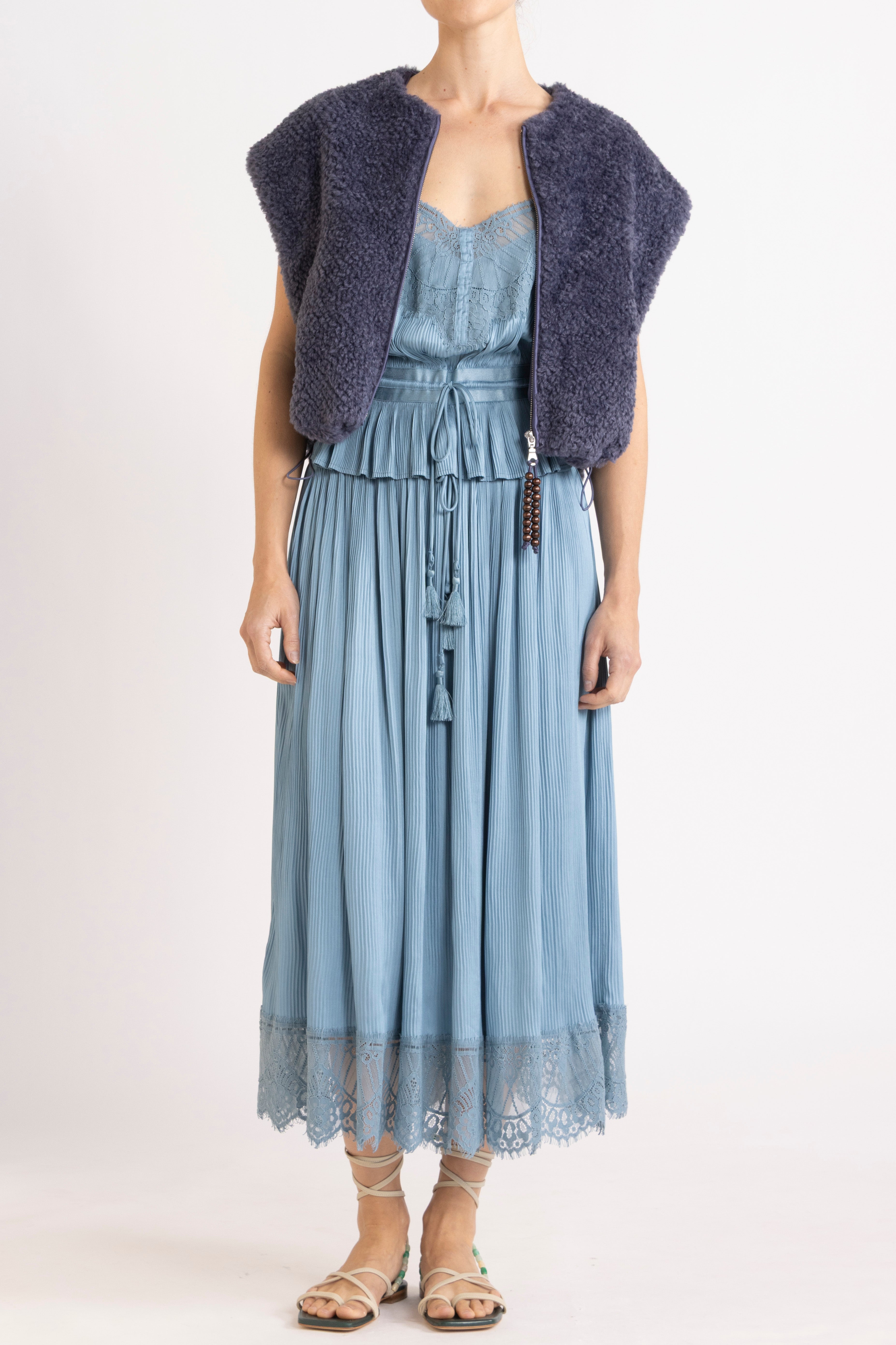 Valerie Lace Pleat Skirt