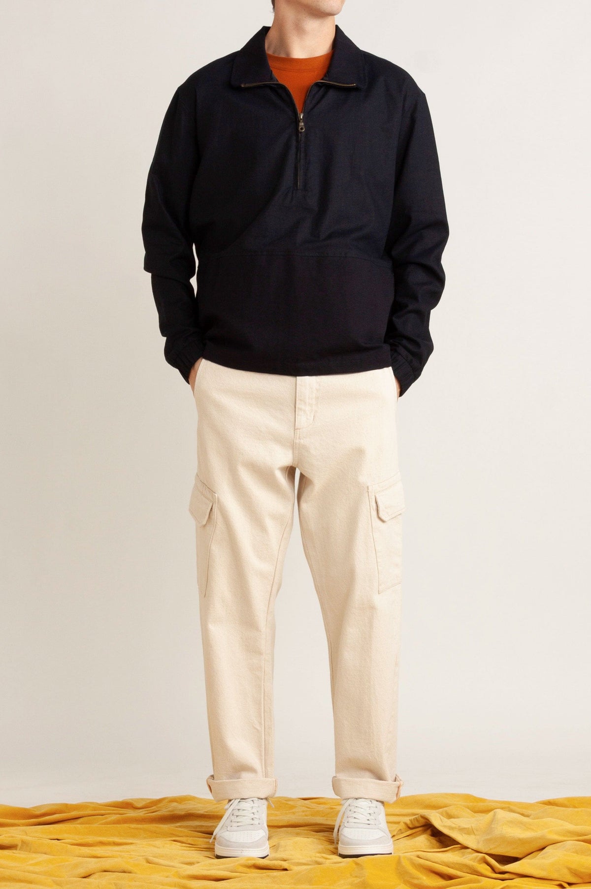 Essex Half Zip Linen Jacket