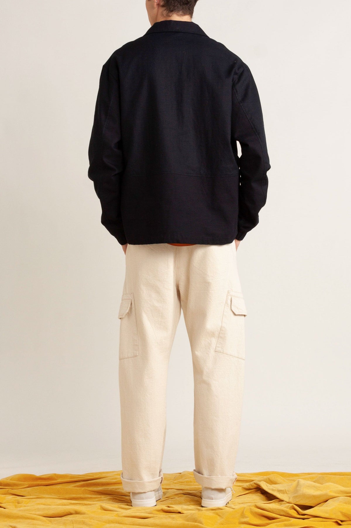 Essex Half Zip Linen Jacket