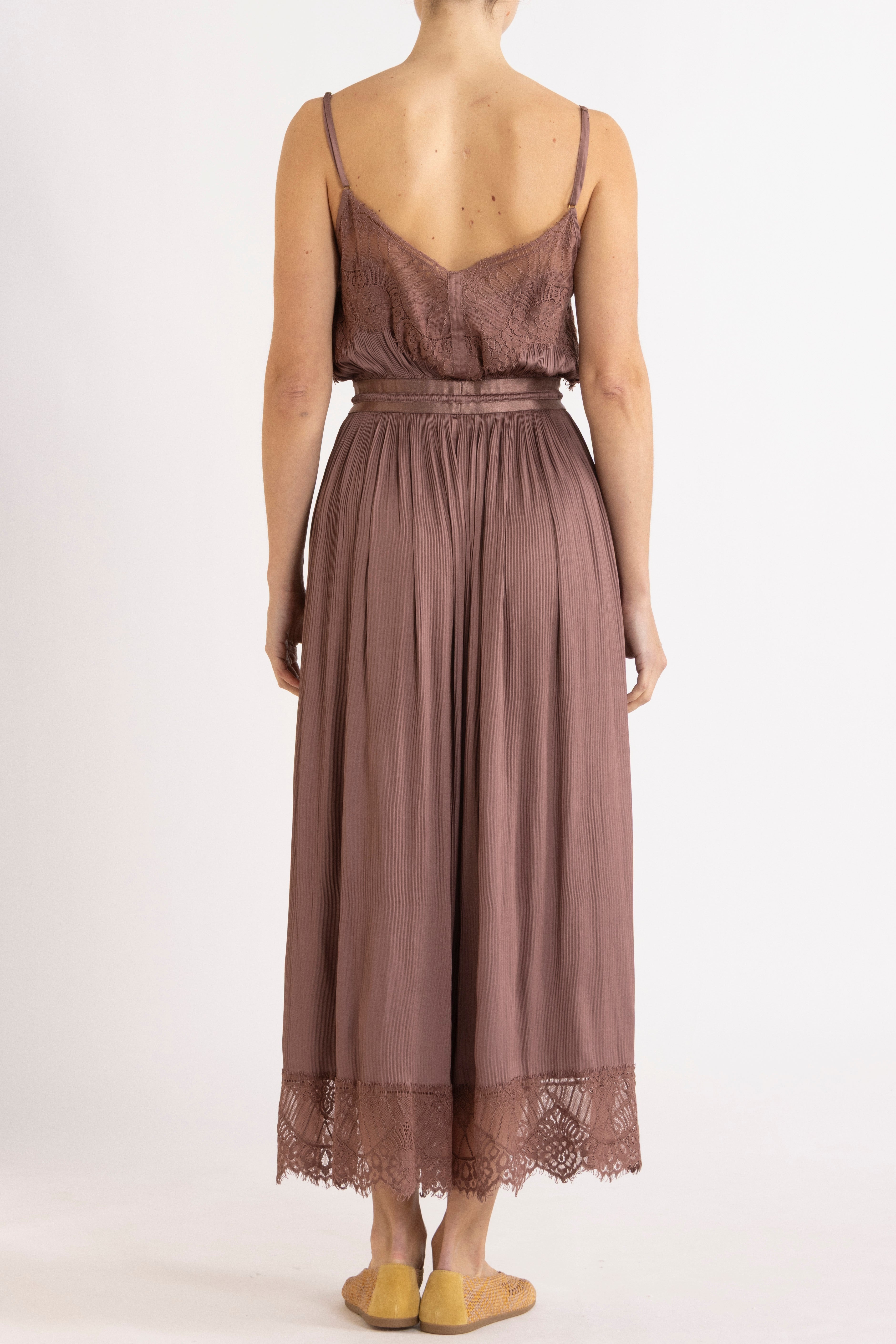 Valerie Lace Pleat Cami Dress