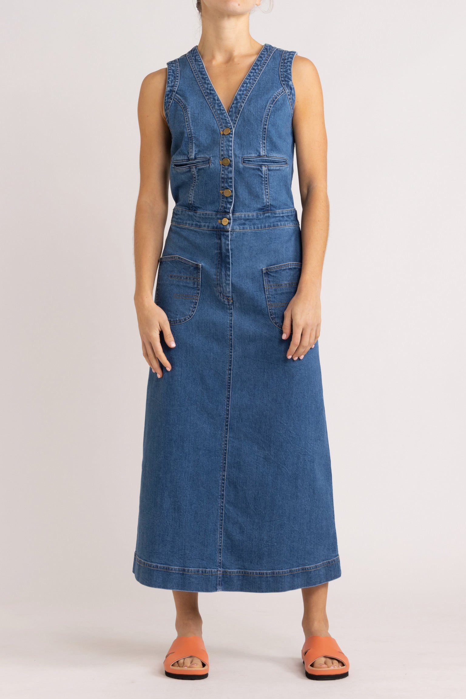 Raven Denim Sleeveless Dress
