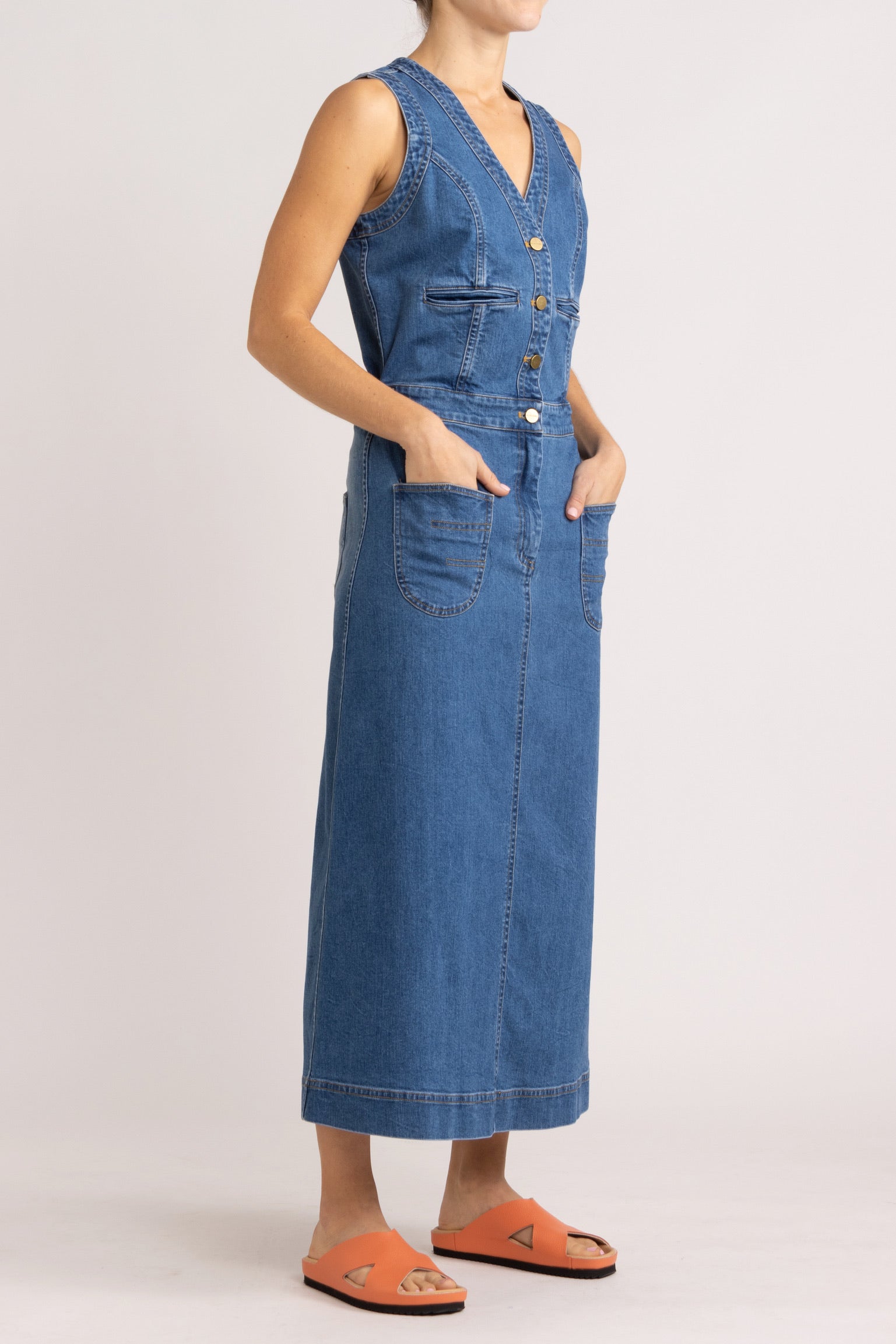 Raven Denim Sleeveless Dress