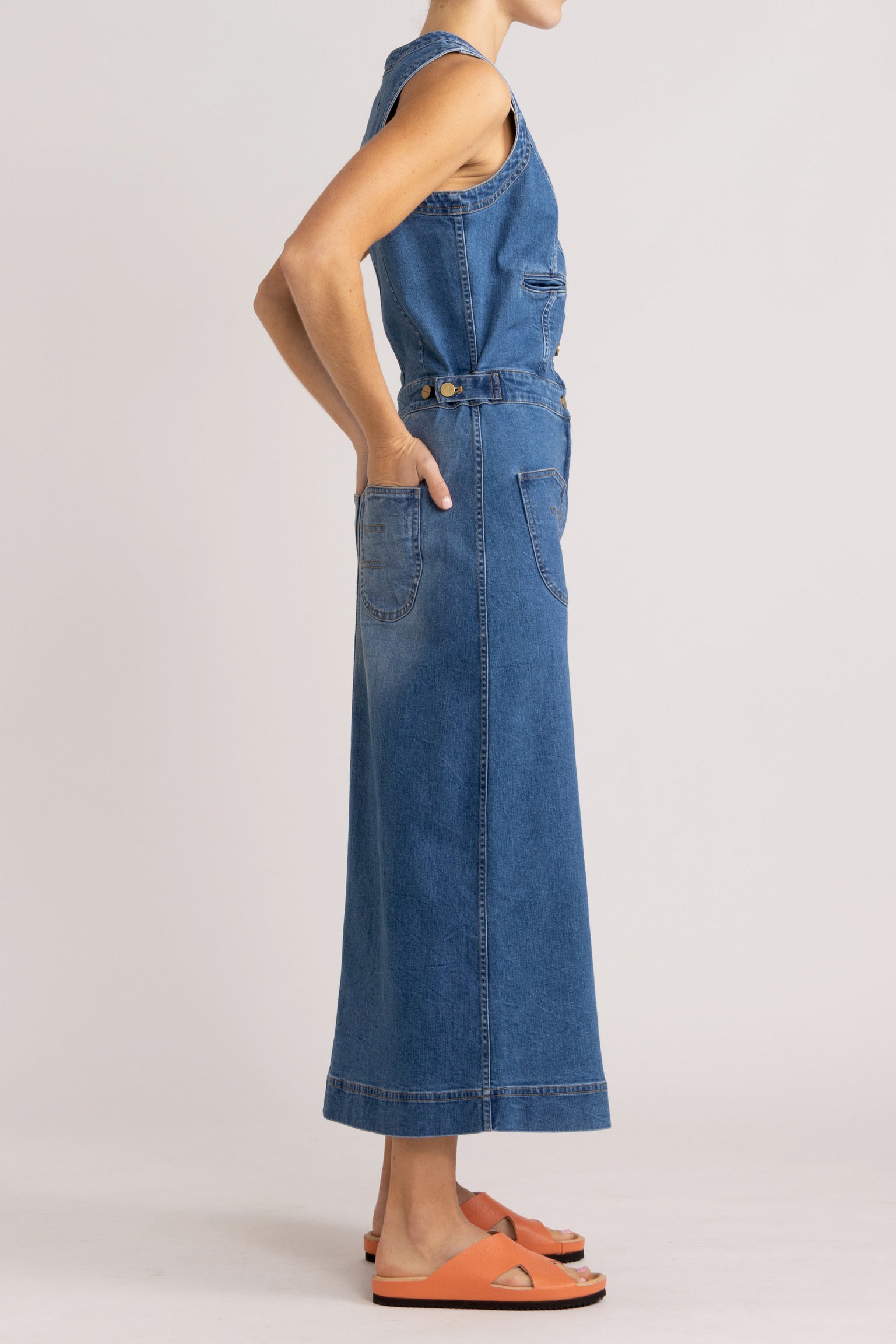 Raven Denim Sleeveless Dress