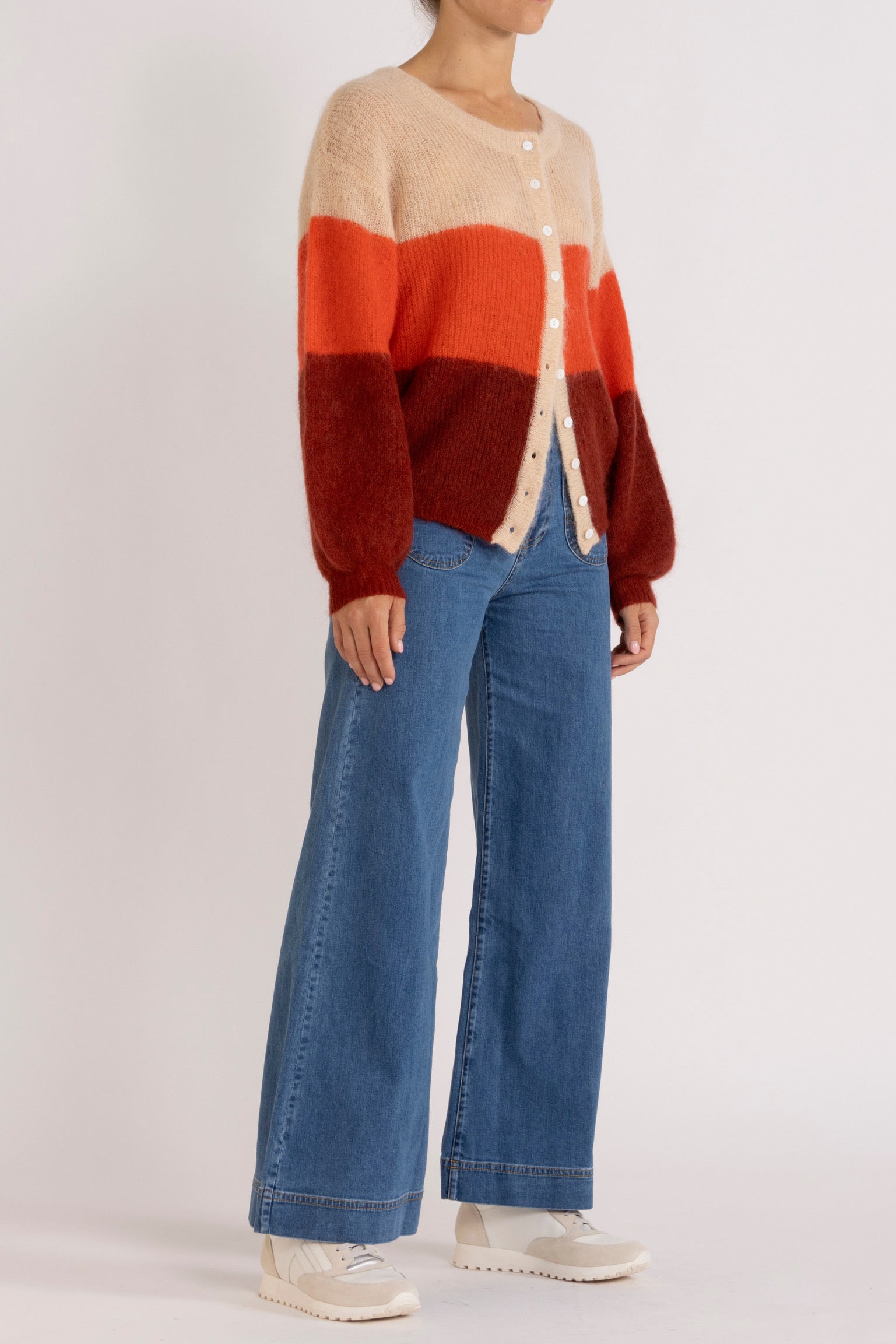 Inez Mohair Wool Cardigan