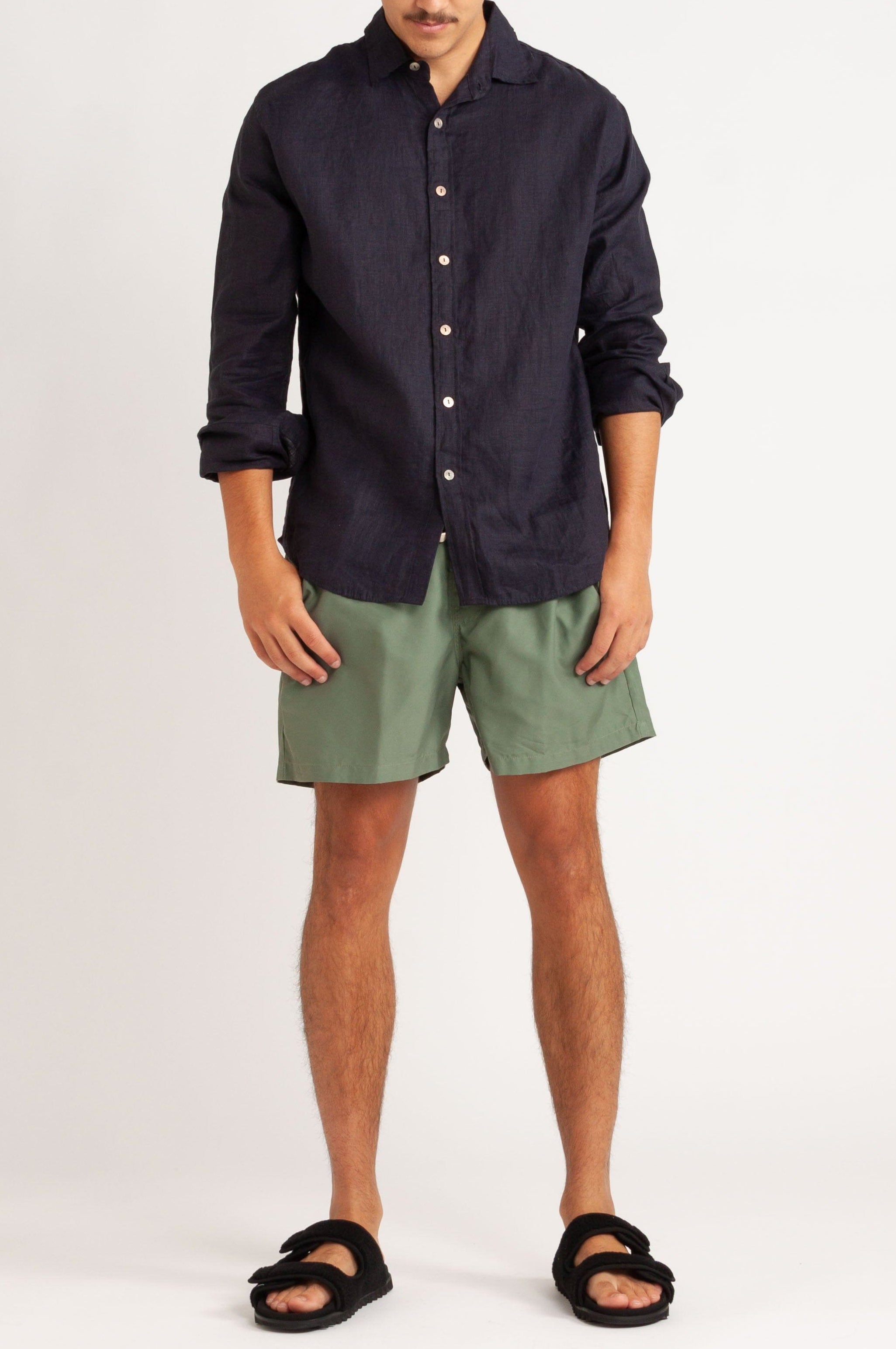 Lionel Faux Shearling Slide