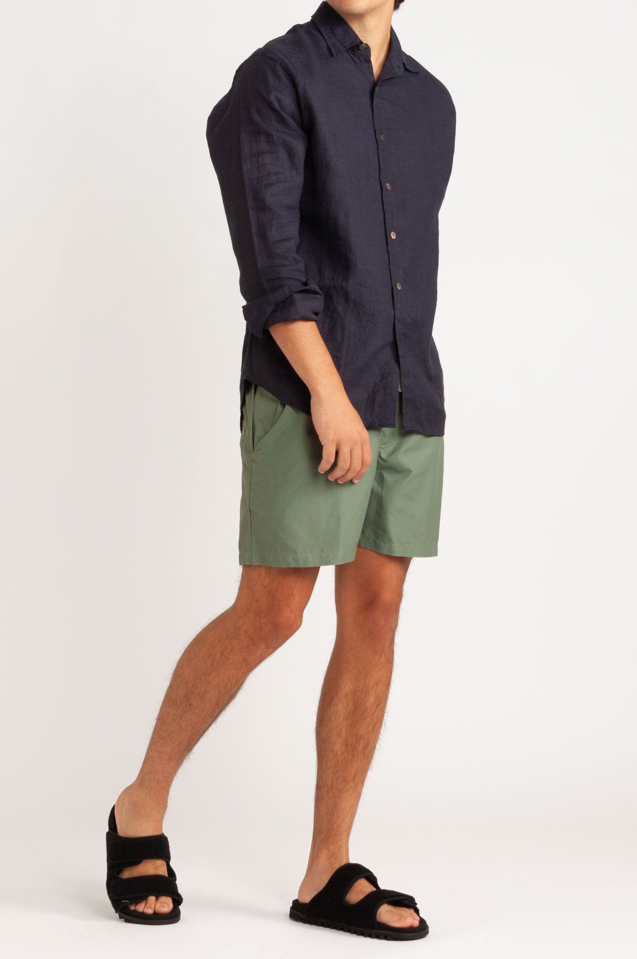 Lionel Faux Shearling Slide