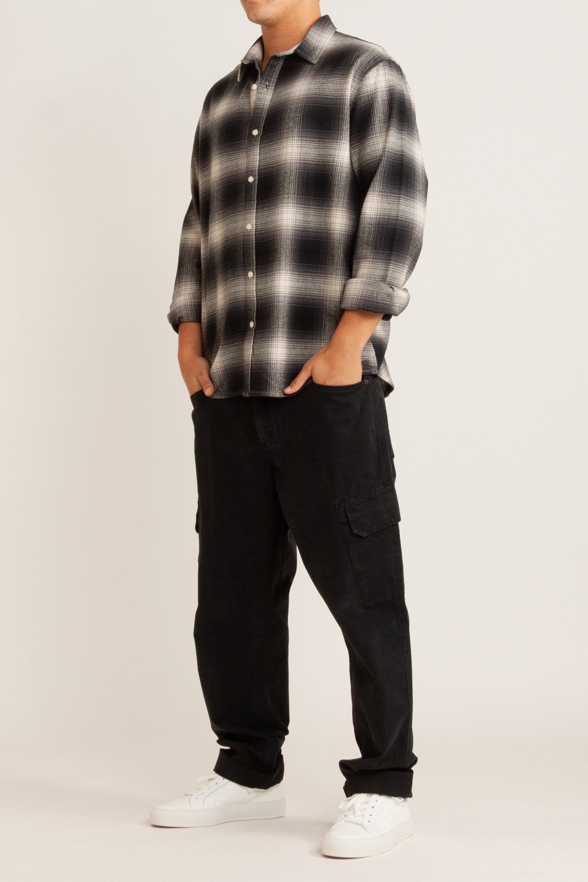 Andre Grey Check Cotton Shirt