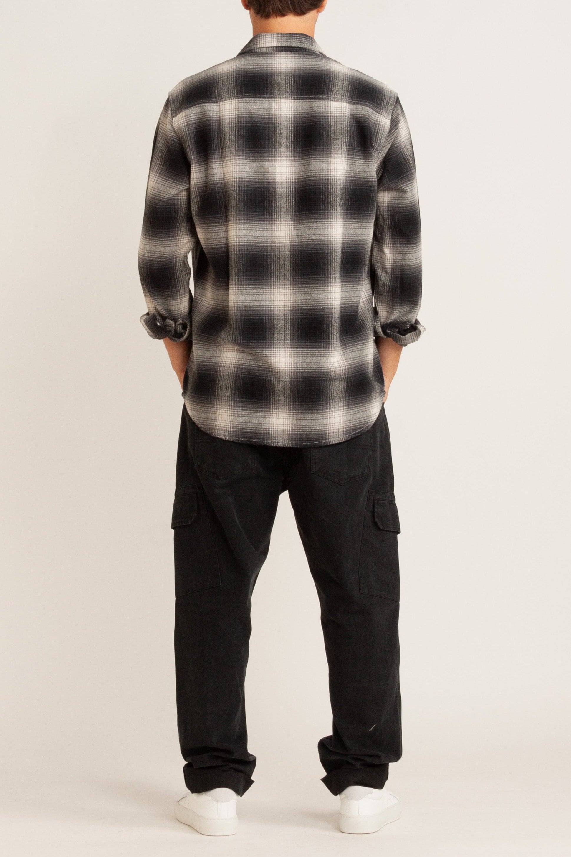Andre Grey Check Cotton Shirt