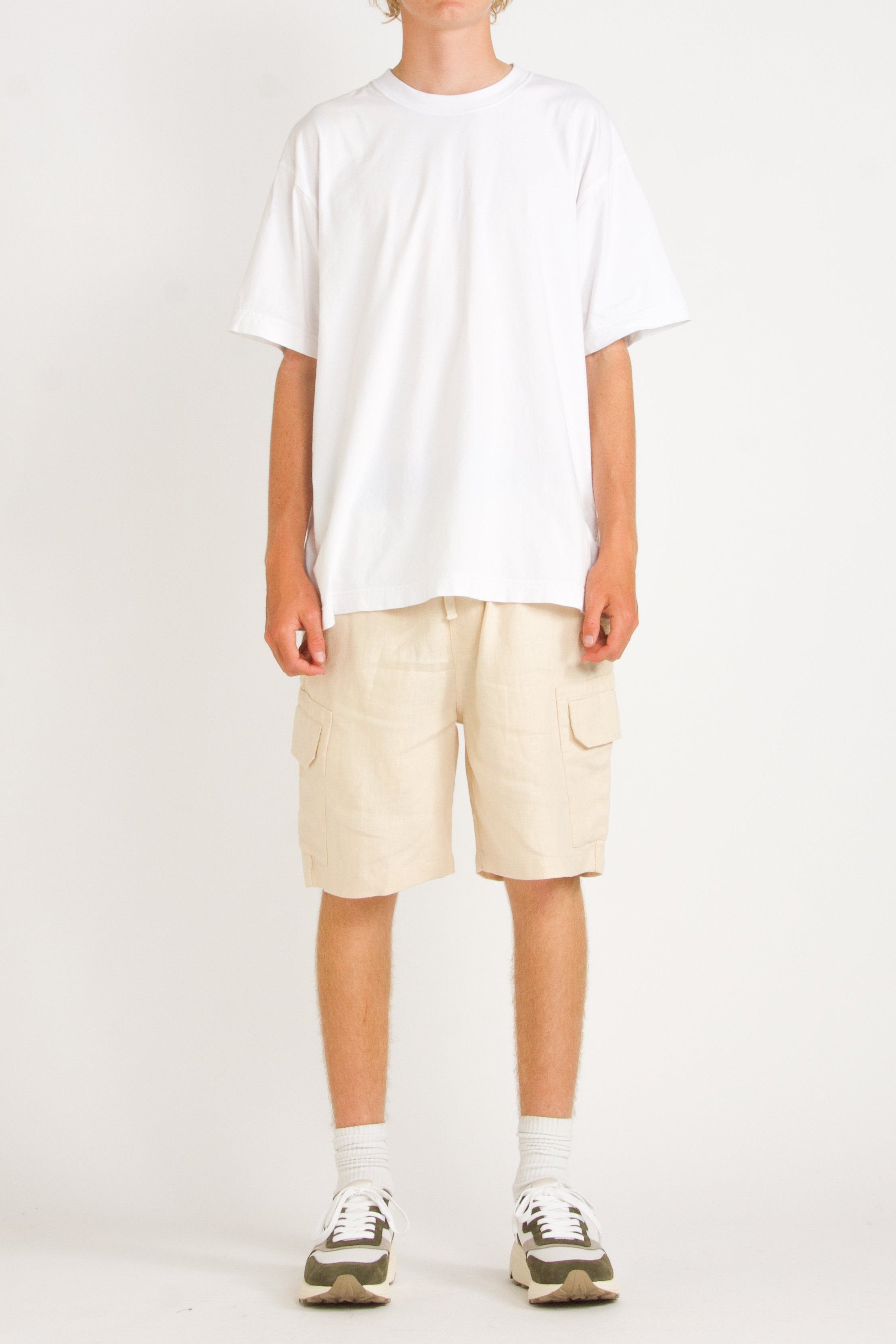 Elijah Relaxed Linen Cargo Short