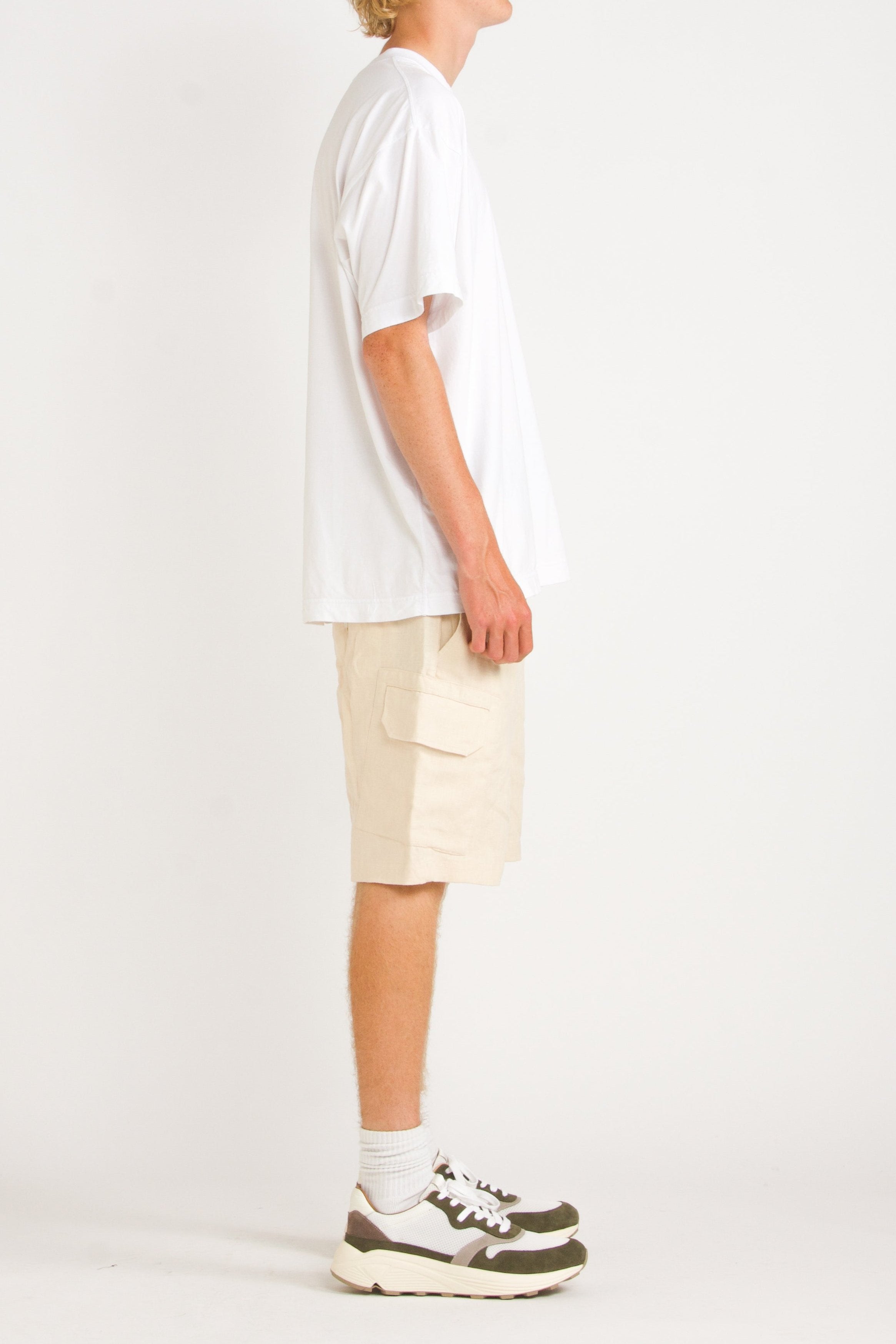 Elijah Relaxed Linen Cargo Short